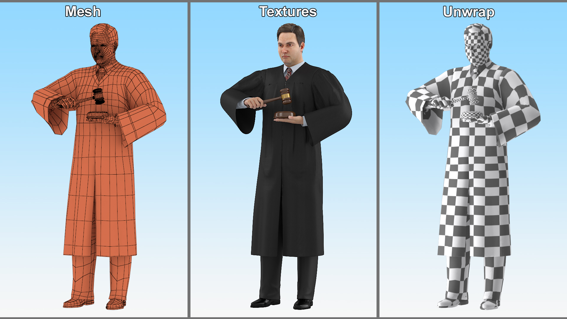 Judge Strict Pose 3D