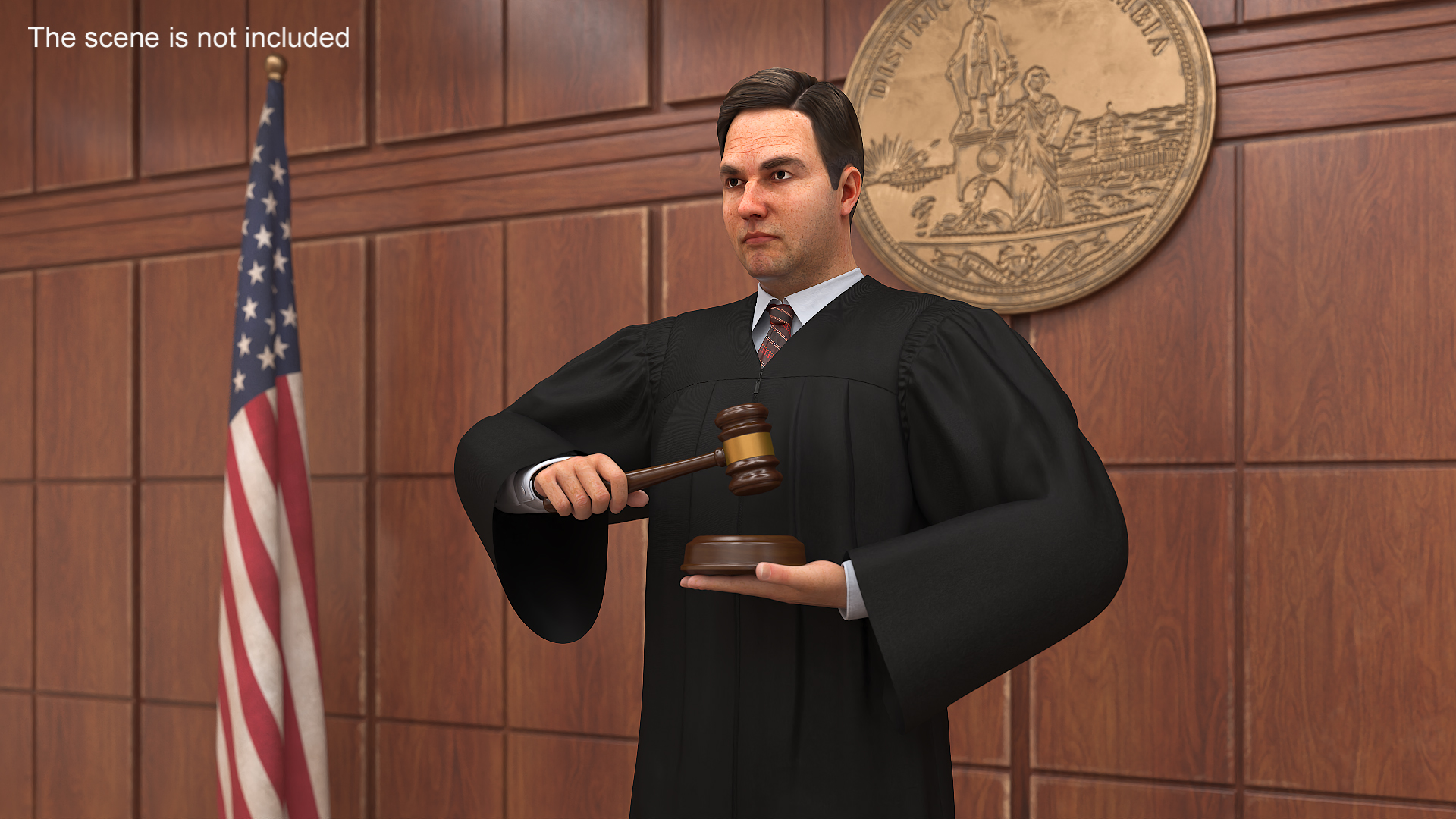 Judge Strict Pose 3D