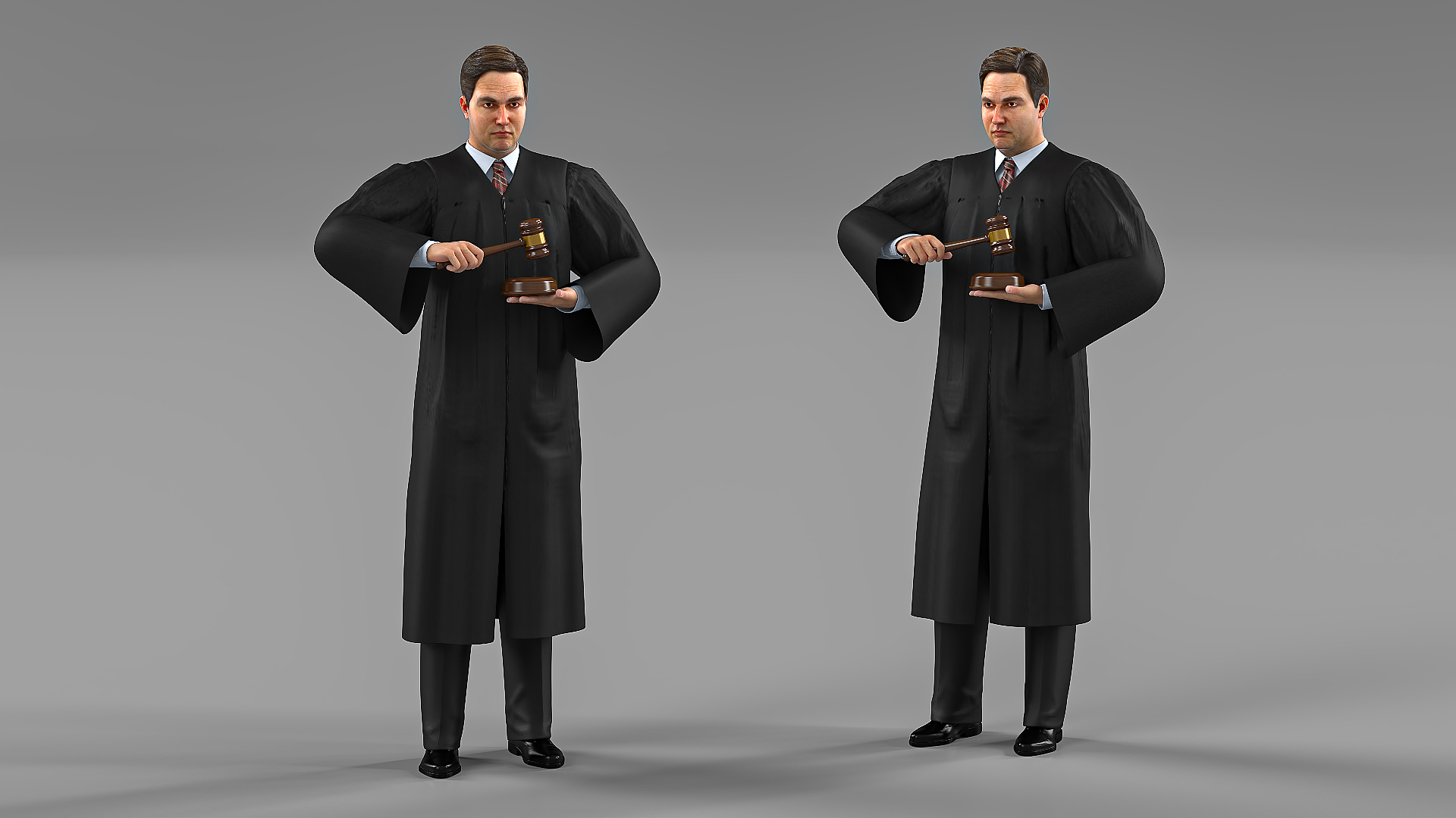 Judge Strict Pose 3D