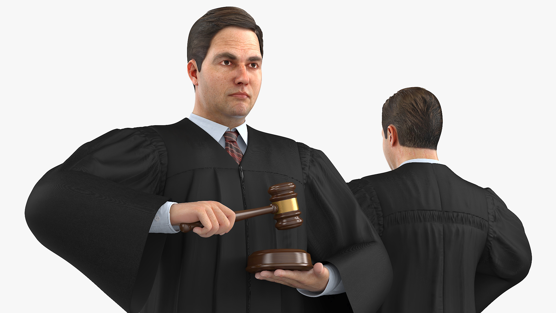 Judge Strict Pose 3D
