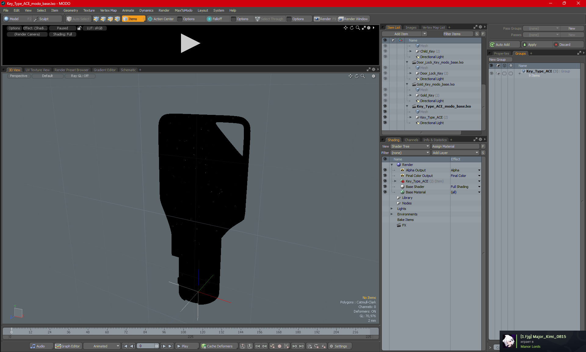 Key Type ACE 3D