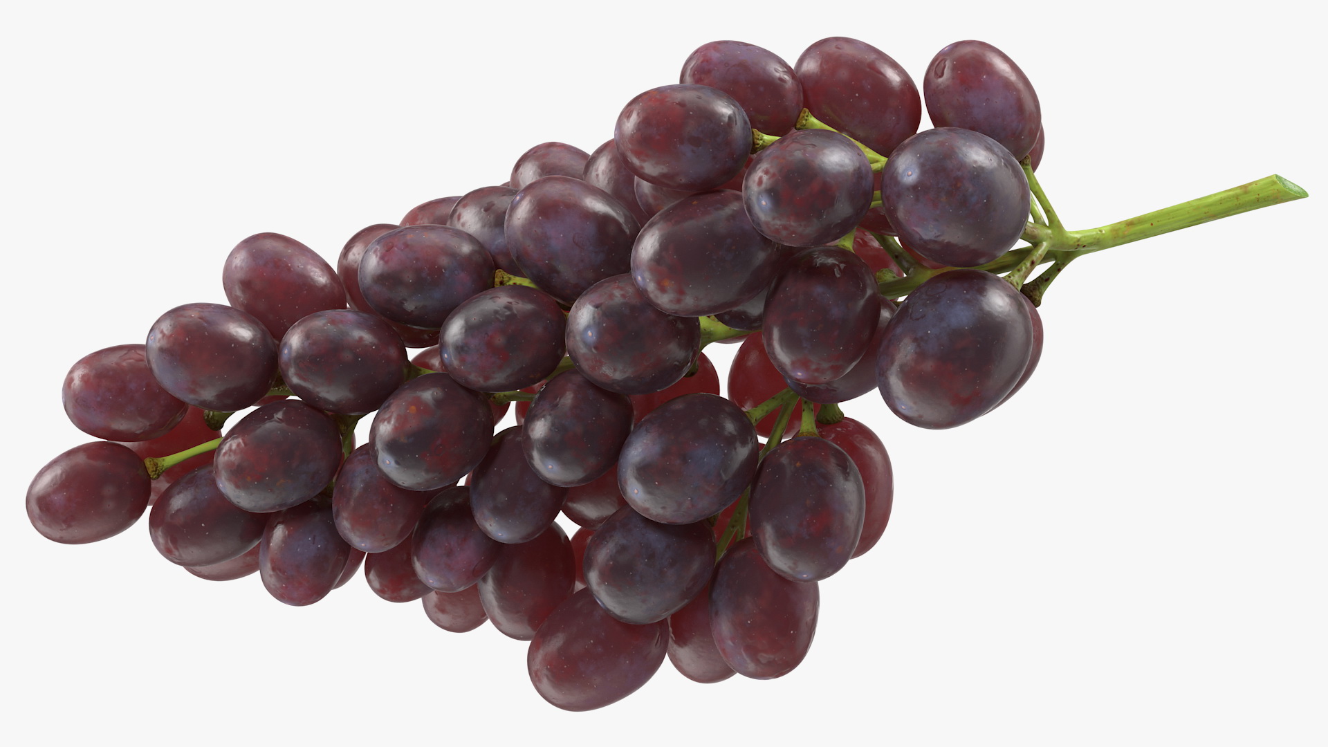 Cluster of Dark Grapes 3D