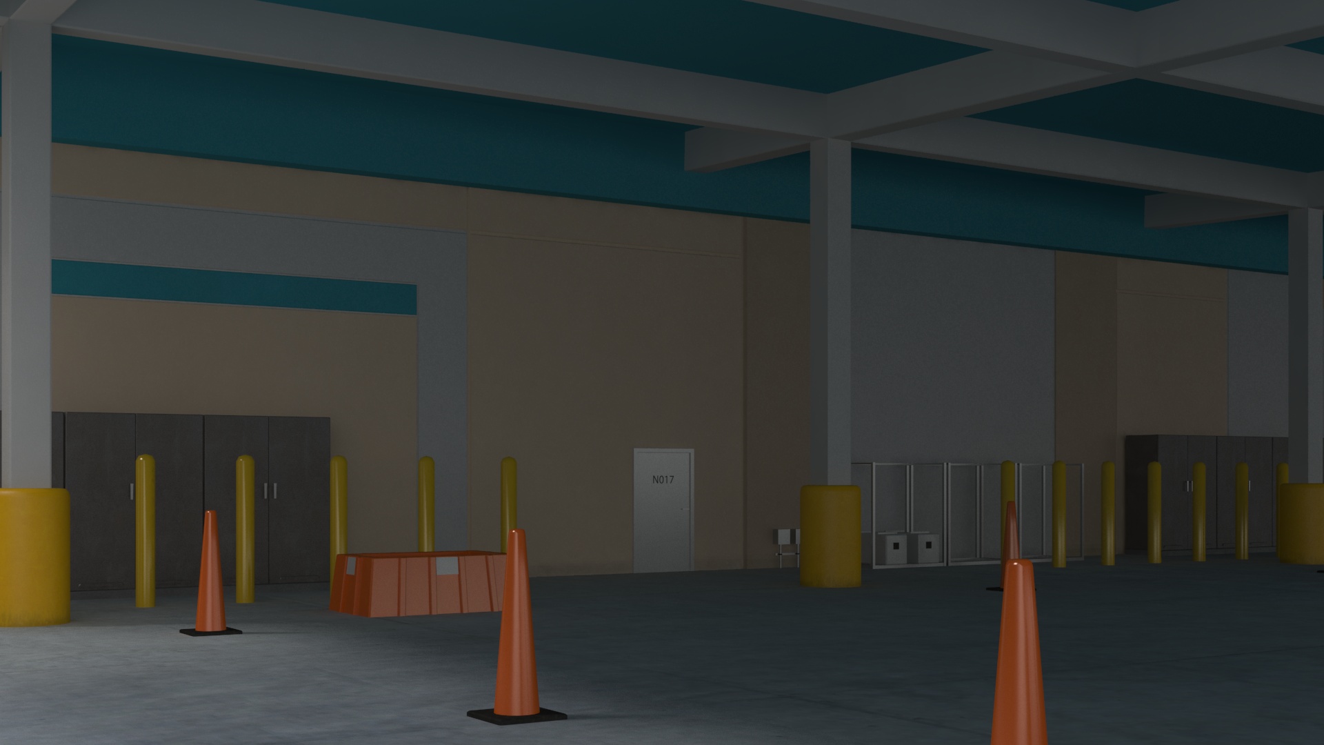 3D Amazon Fulfillment Distribution Center model