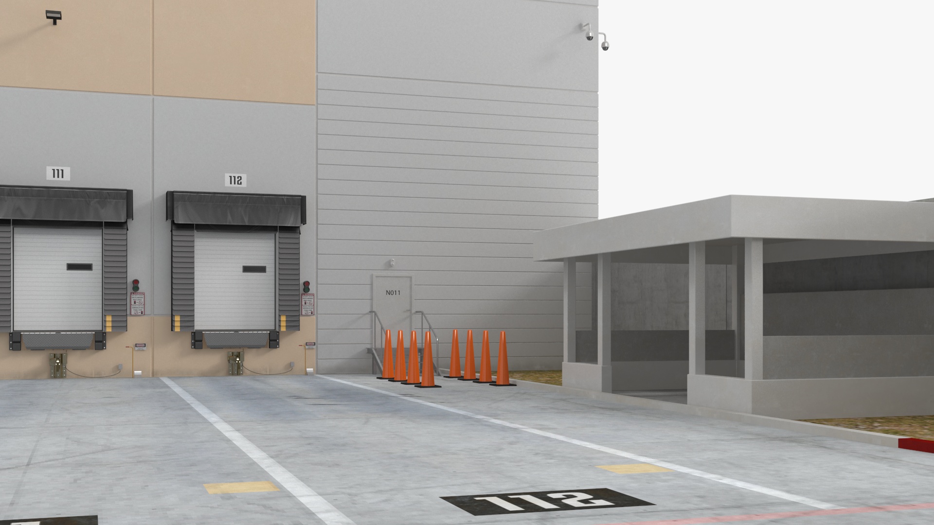 3D Amazon Fulfillment Distribution Center model