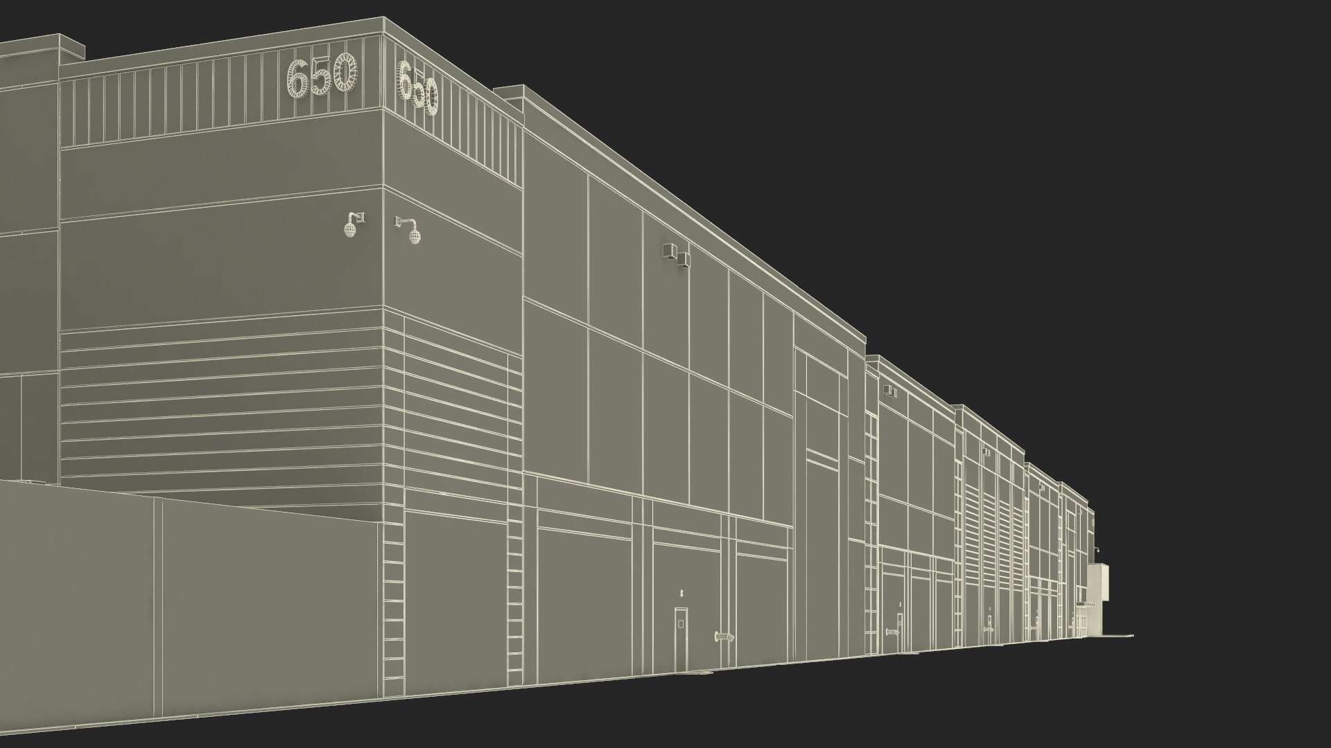 3D Amazon Fulfillment Distribution Center model