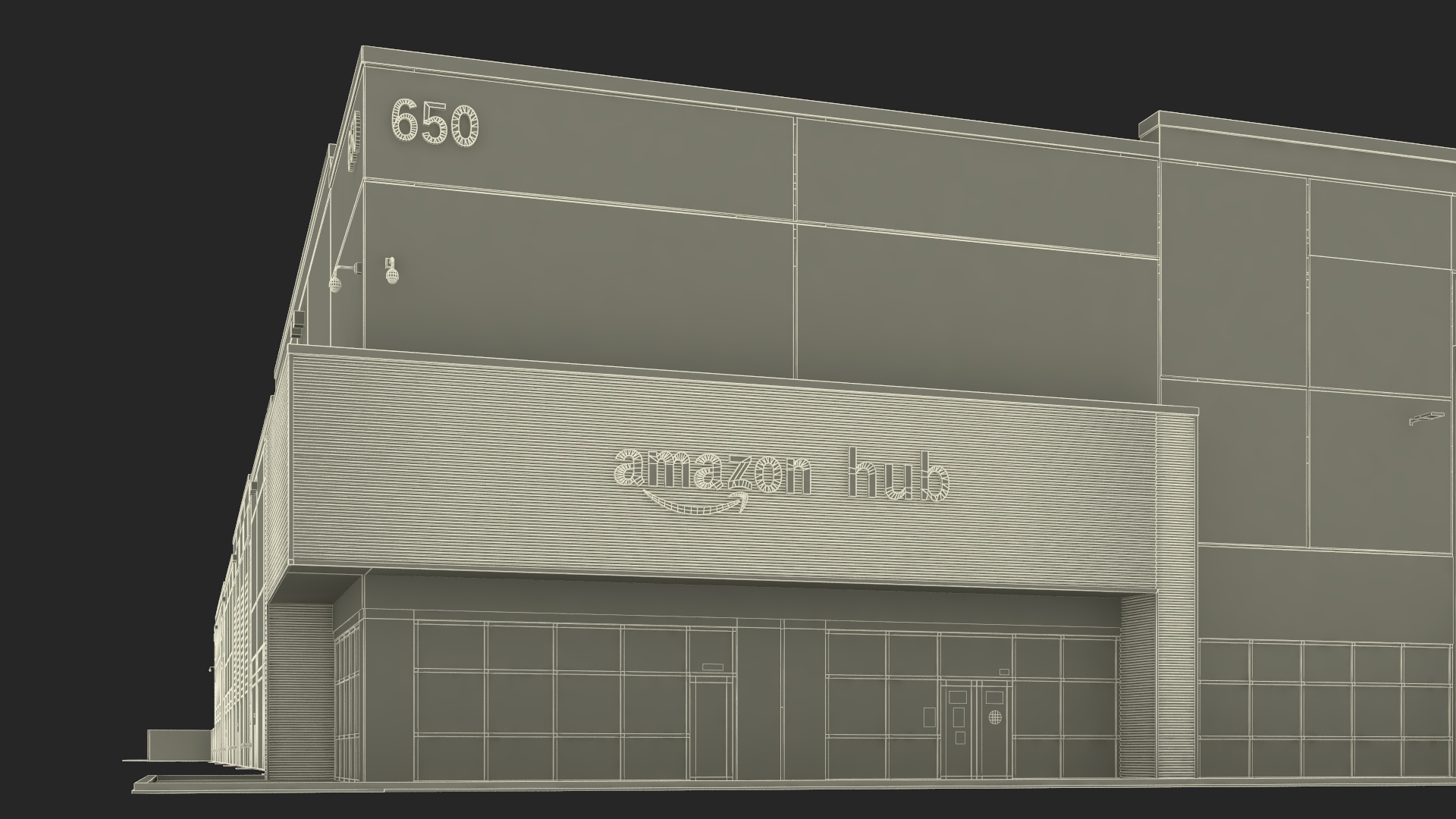 3D Amazon Fulfillment Distribution Center model