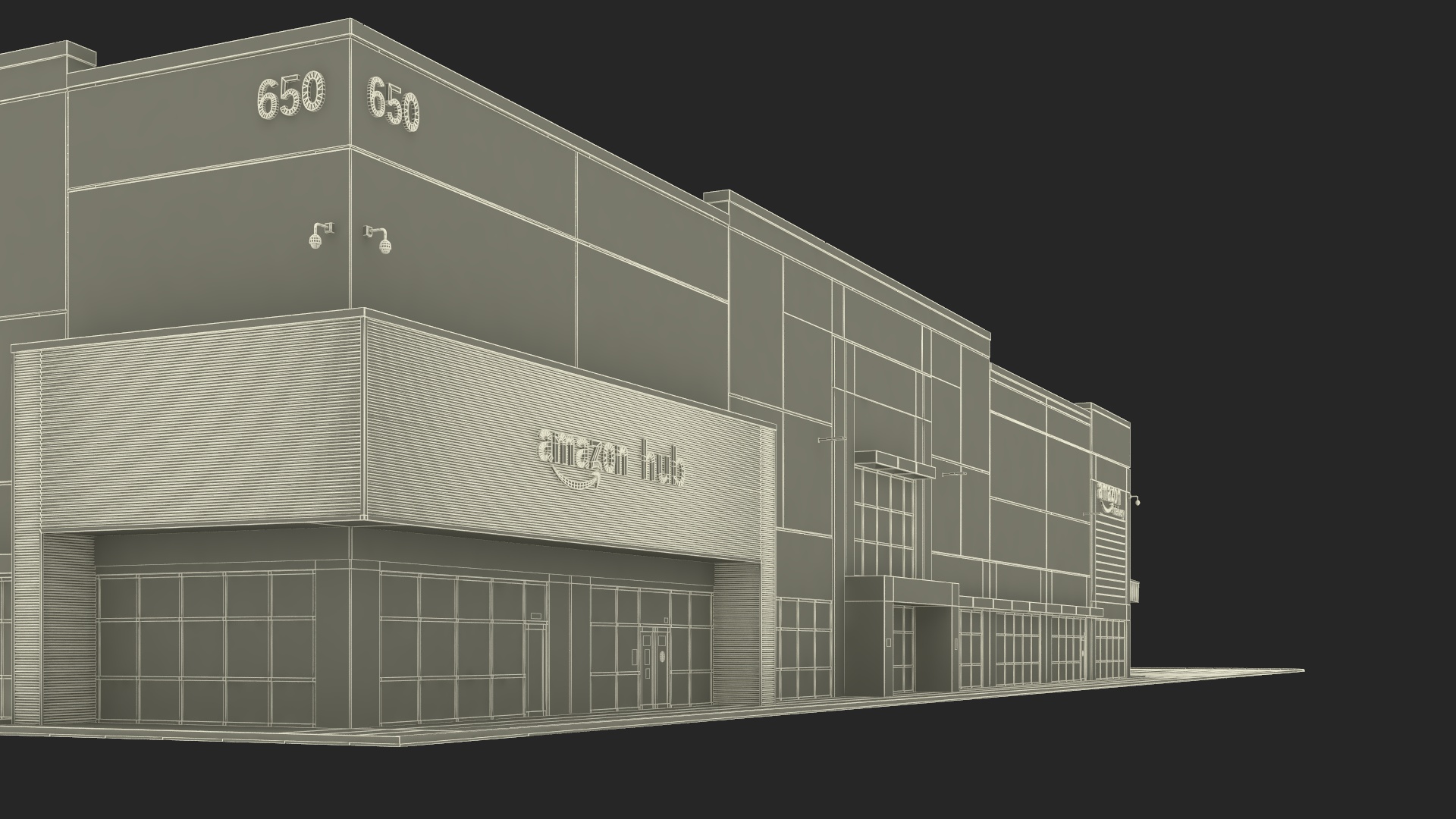 3D Amazon Fulfillment Distribution Center model