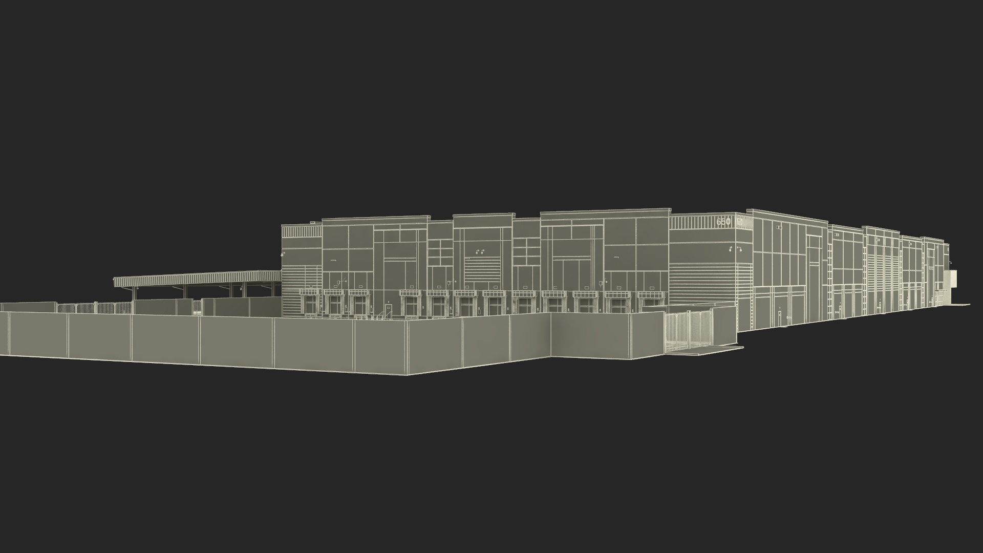 3D Amazon Fulfillment Distribution Center model