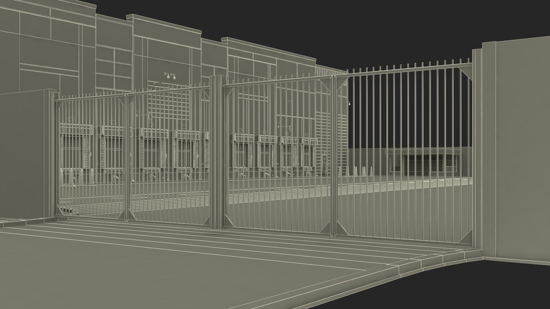 3D Amazon Fulfillment Distribution Center model