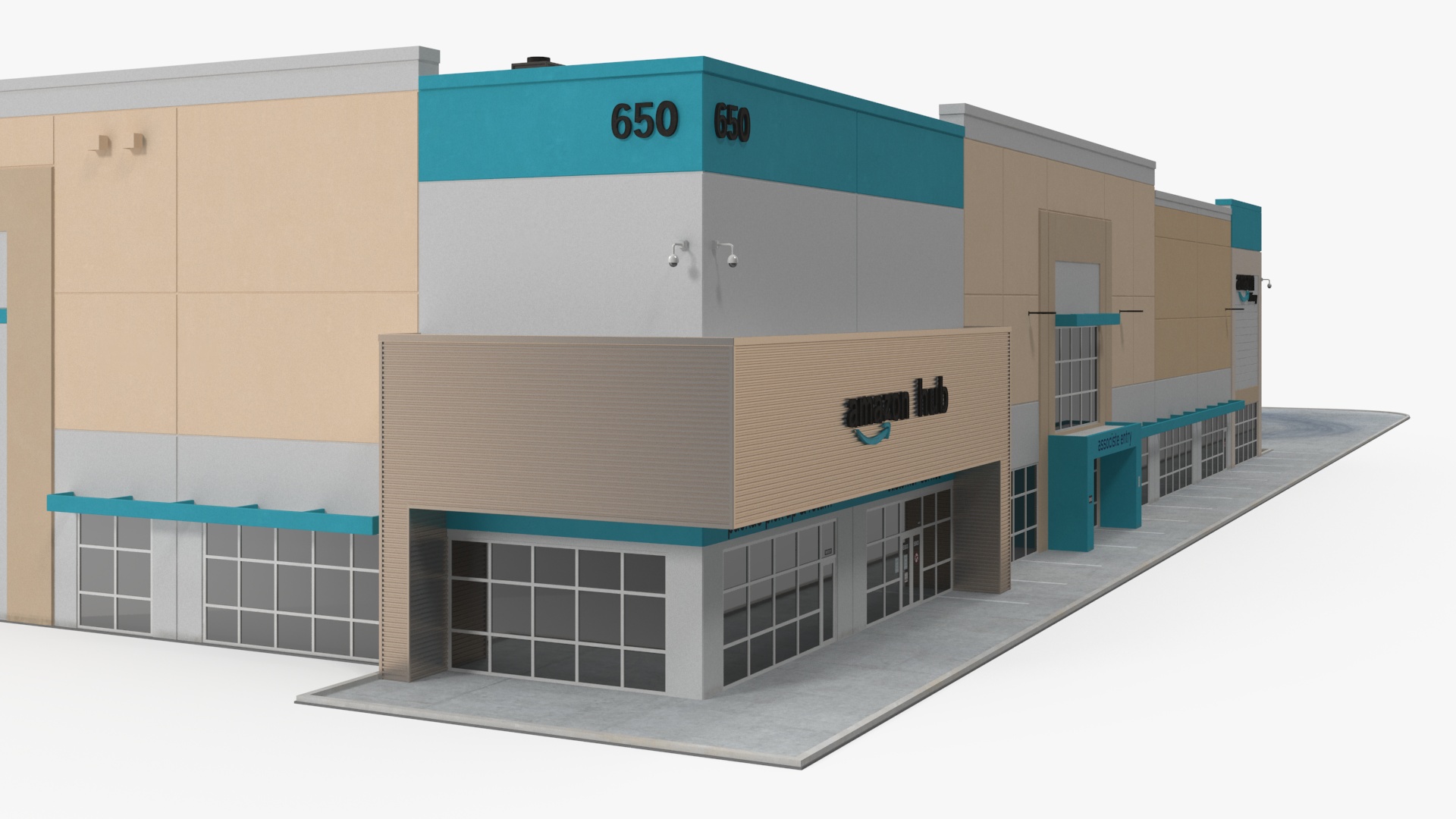 3D Amazon Fulfillment Distribution Center model