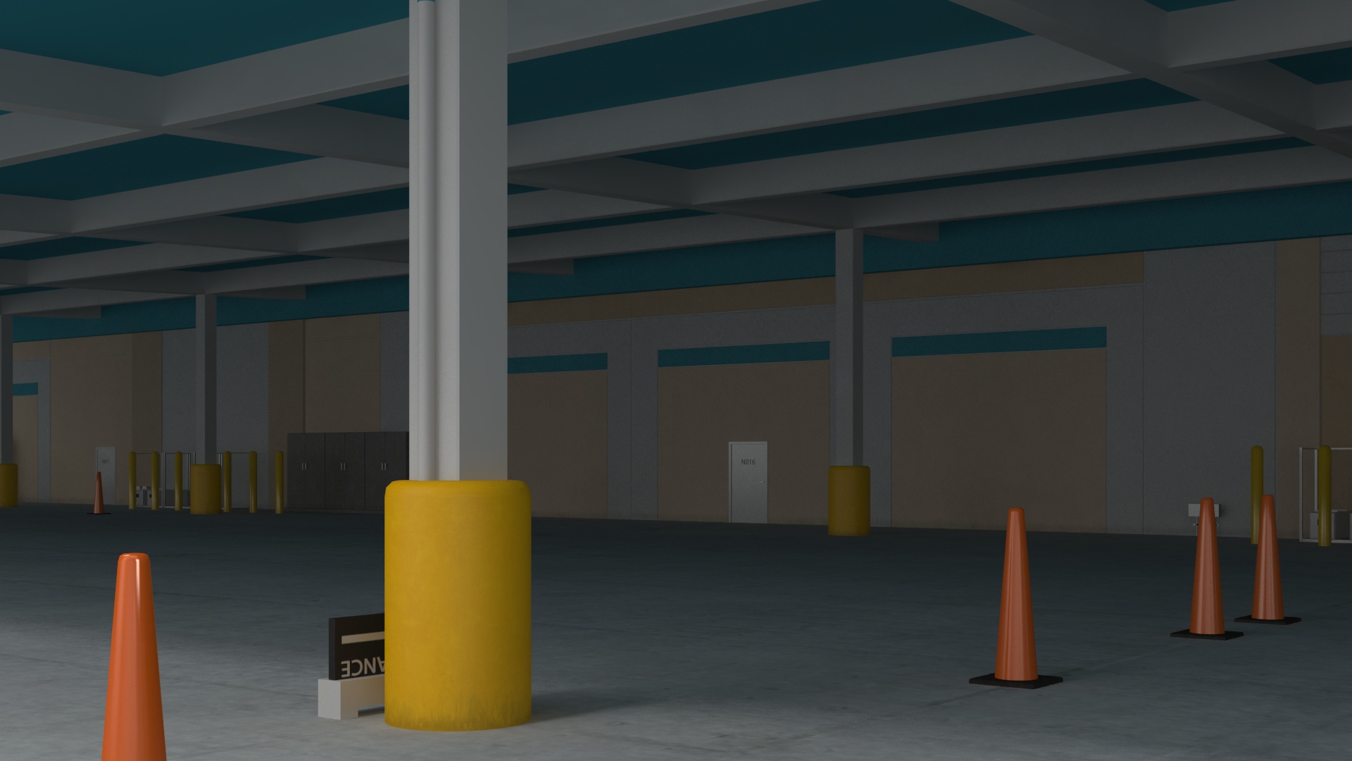 3D Amazon Fulfillment Distribution Center model