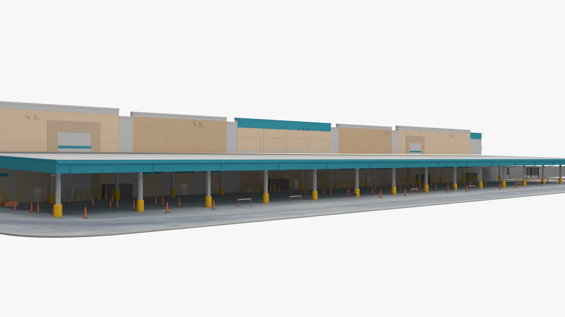 3D Amazon Fulfillment Distribution Center model