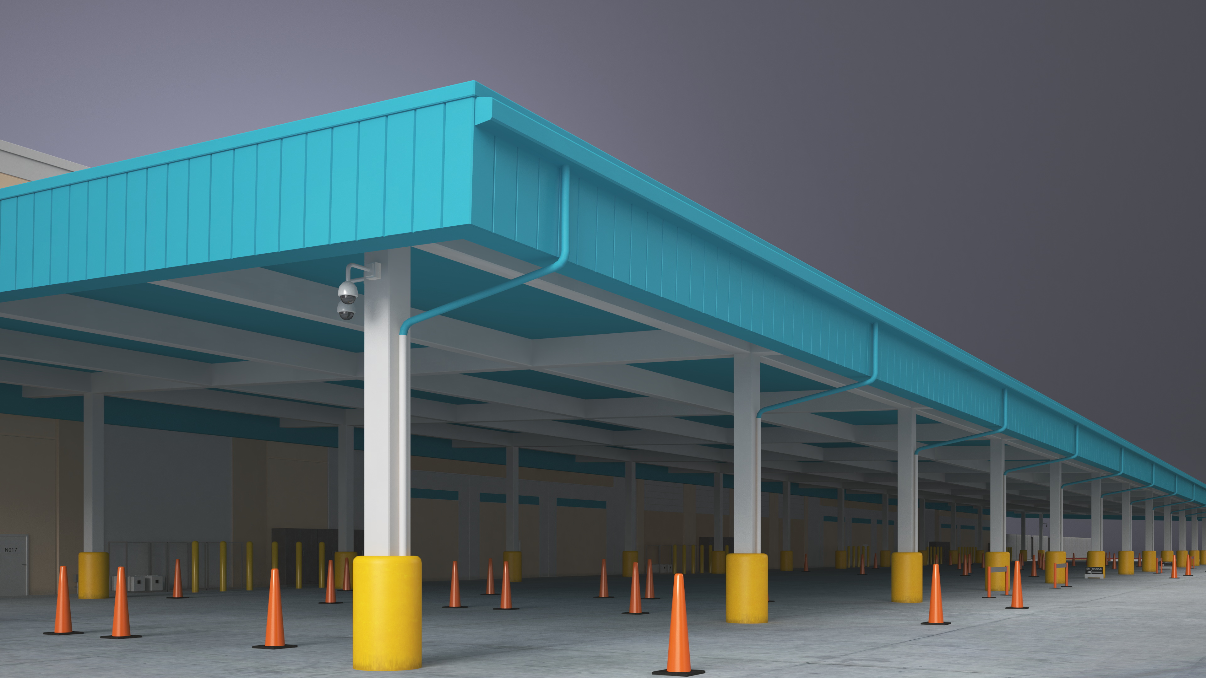 3D Amazon Fulfillment Distribution Center model
