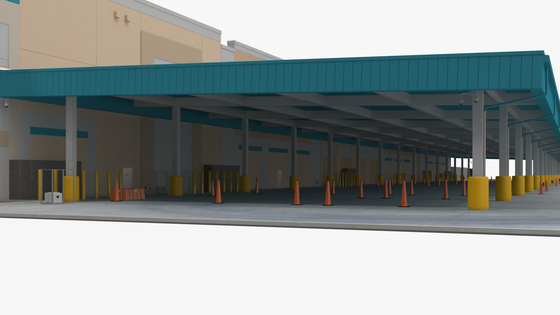 3D Amazon Fulfillment Distribution Center model