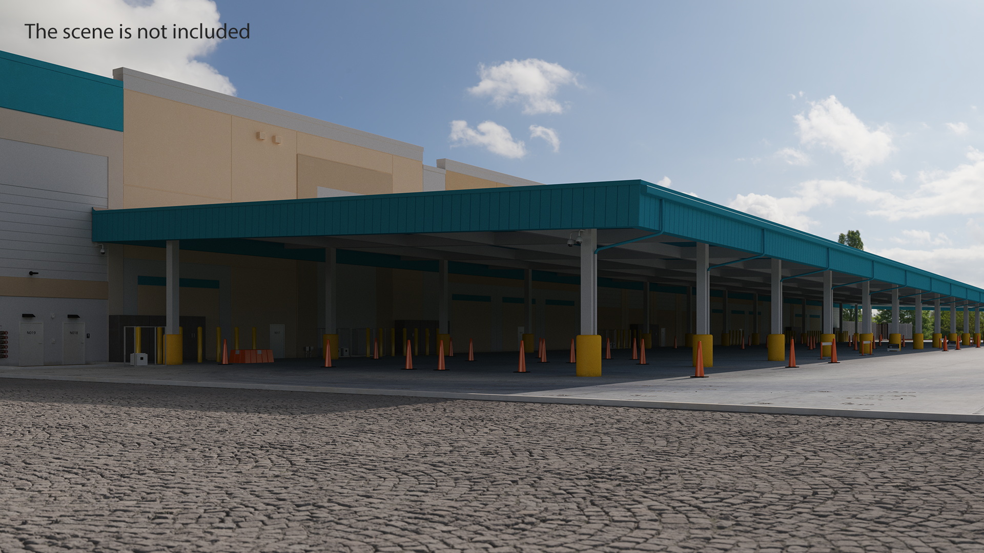 3D Amazon Fulfillment Distribution Center model