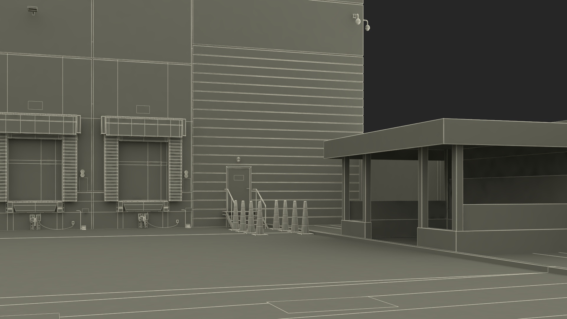 3D Amazon Fulfillment Distribution Center model