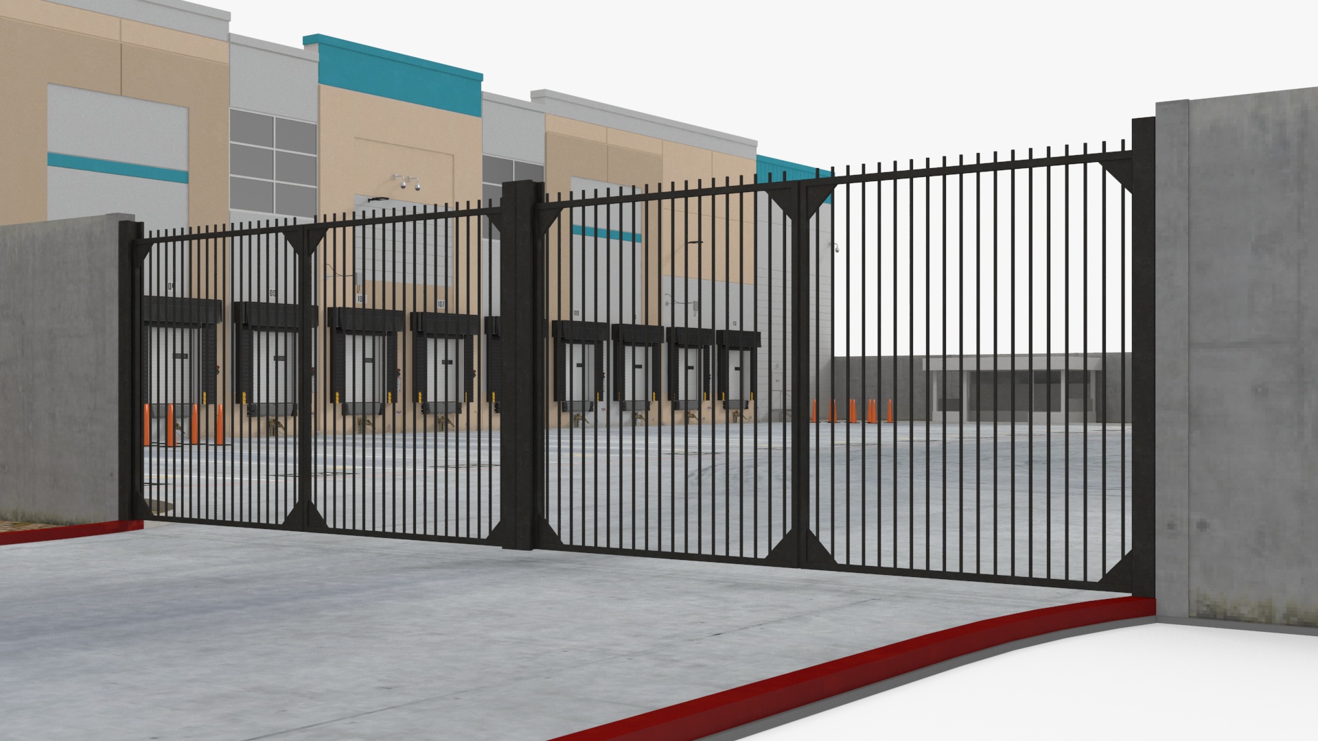 3D Amazon Fulfillment Distribution Center model