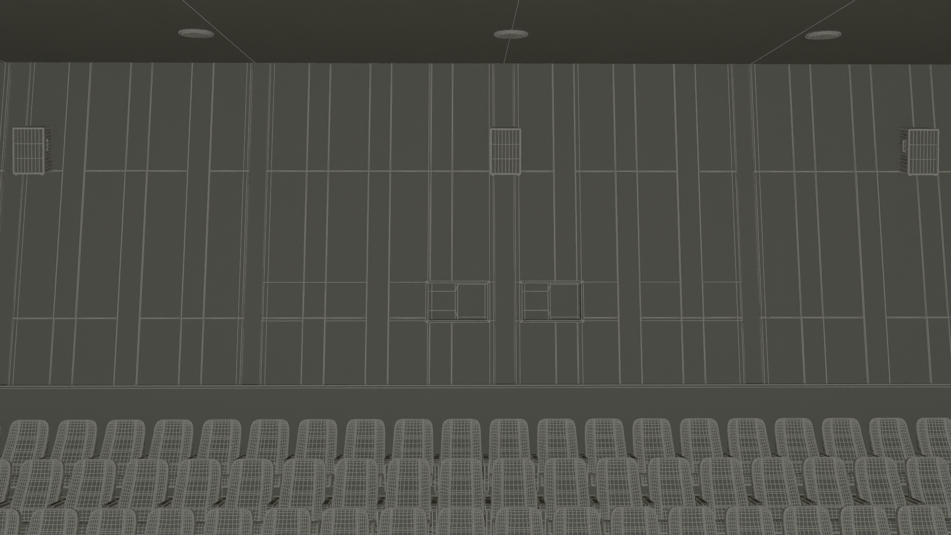 3D Movie Theater Hall model