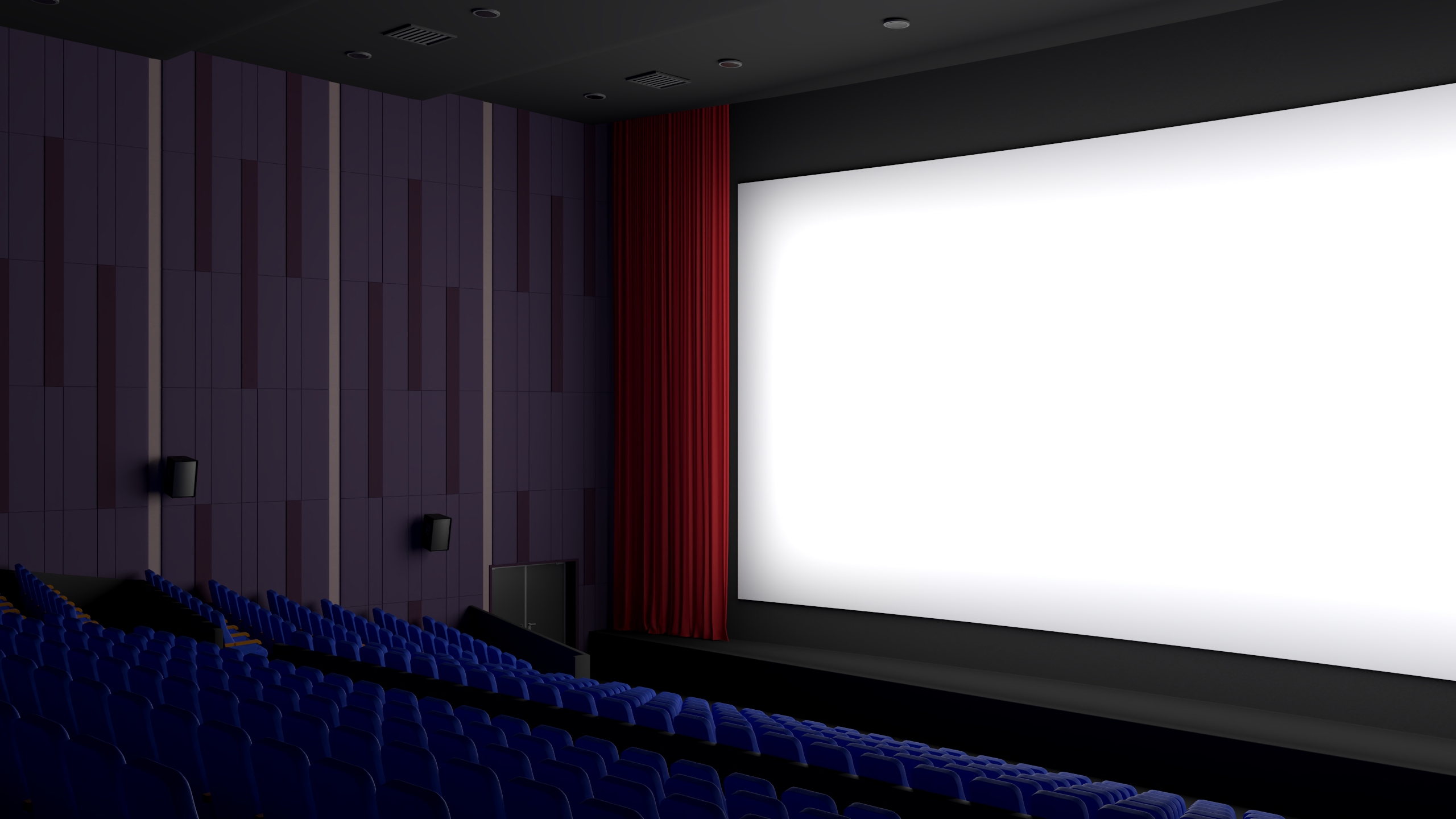 3D Movie Theater Hall model