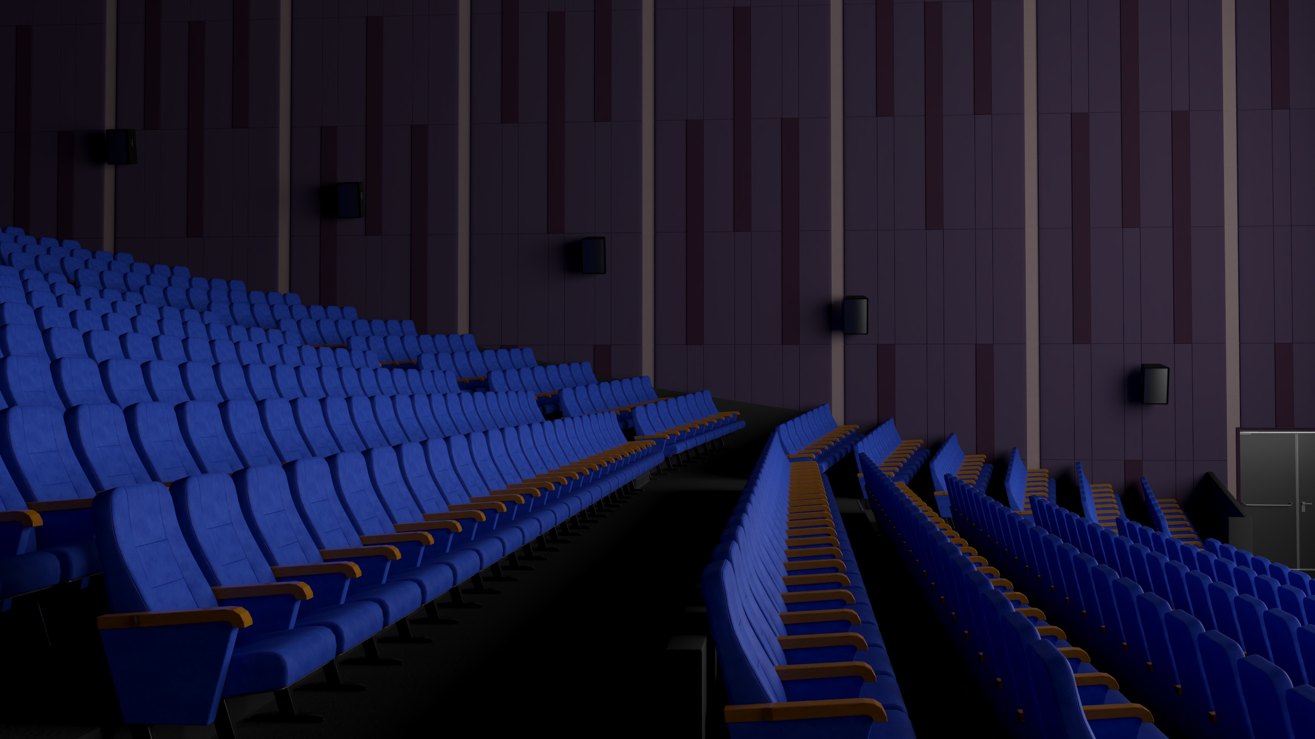 3D Movie Theater Hall model