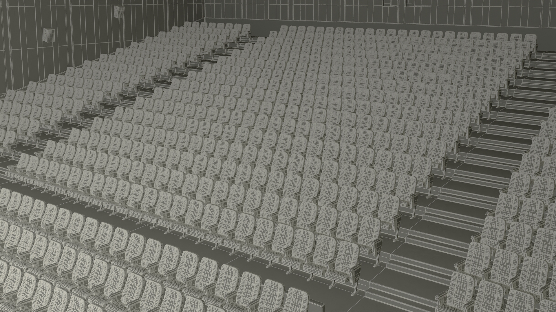 3D Movie Theater Hall model
