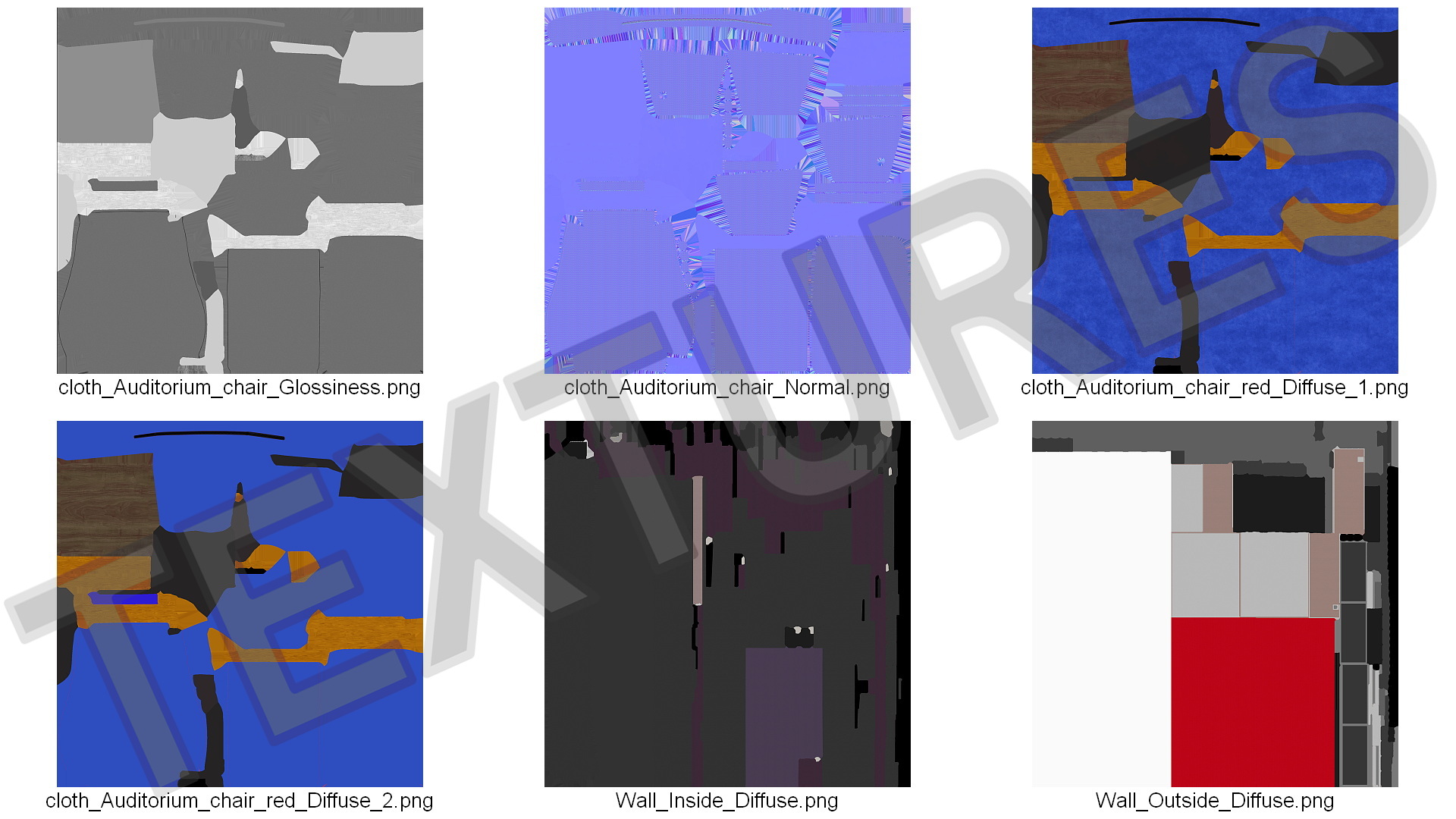 3D Movie Theater Hall model