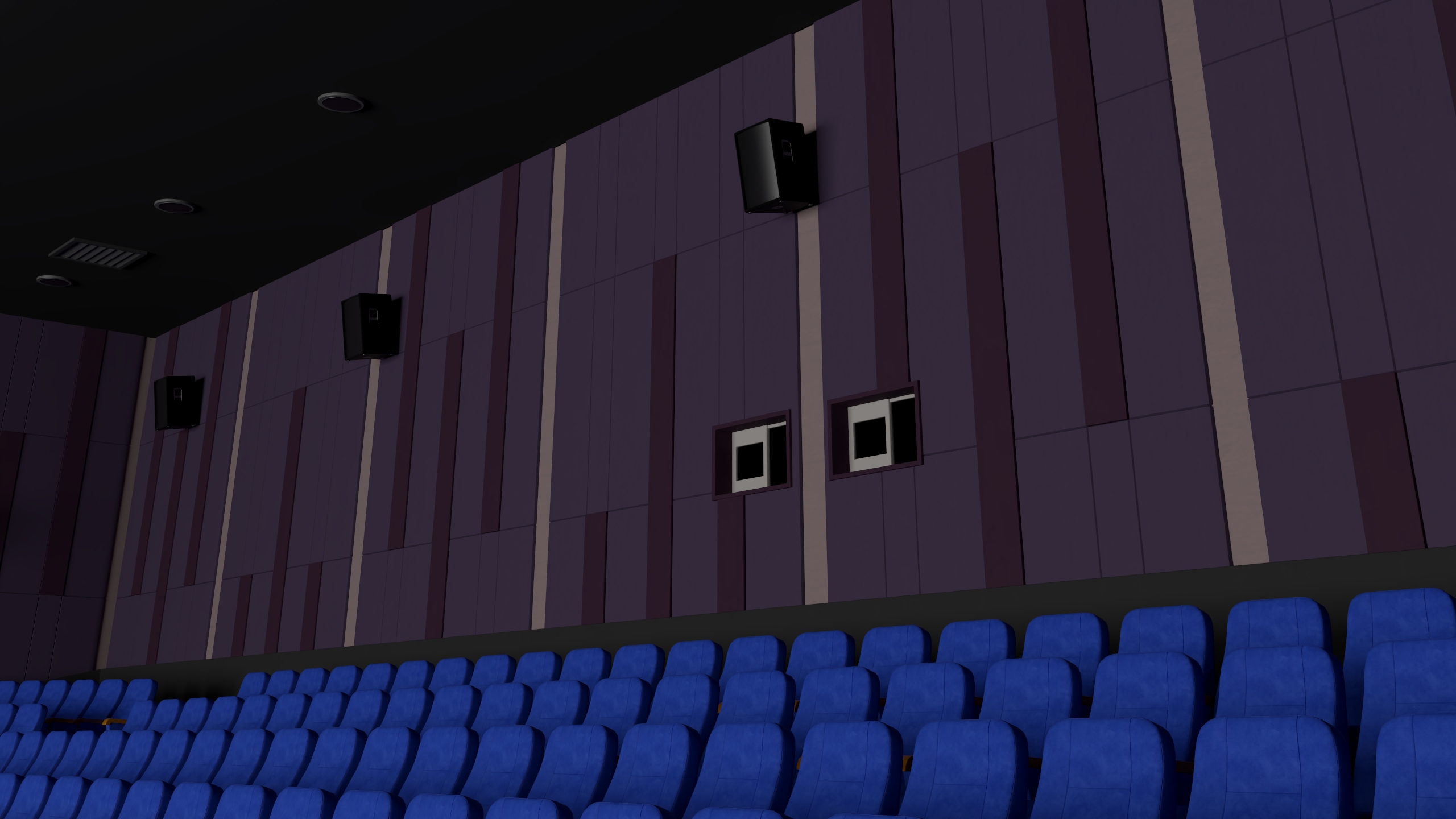 3D Movie Theater Hall model