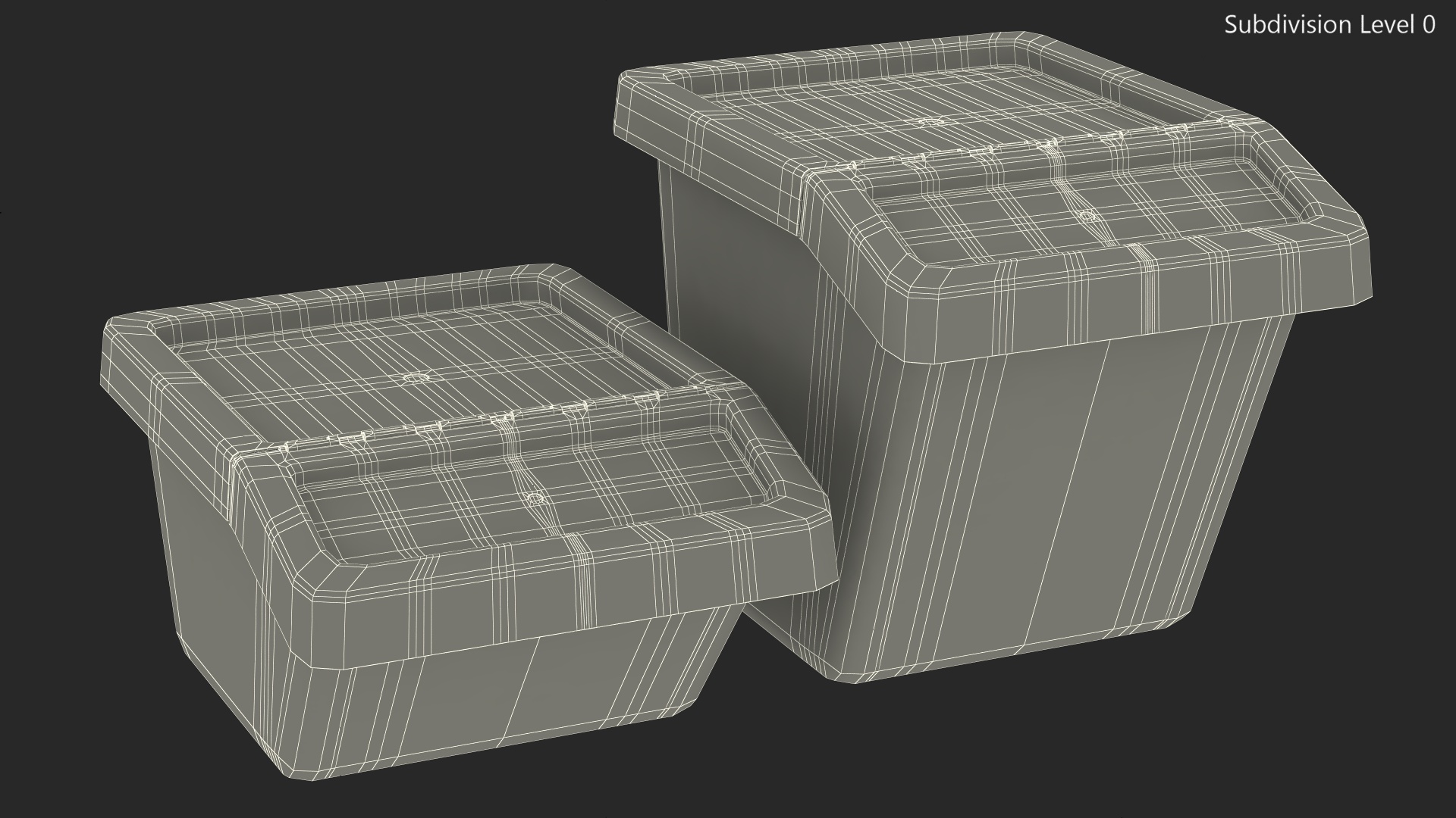 3D Storage Containers with Lid Set