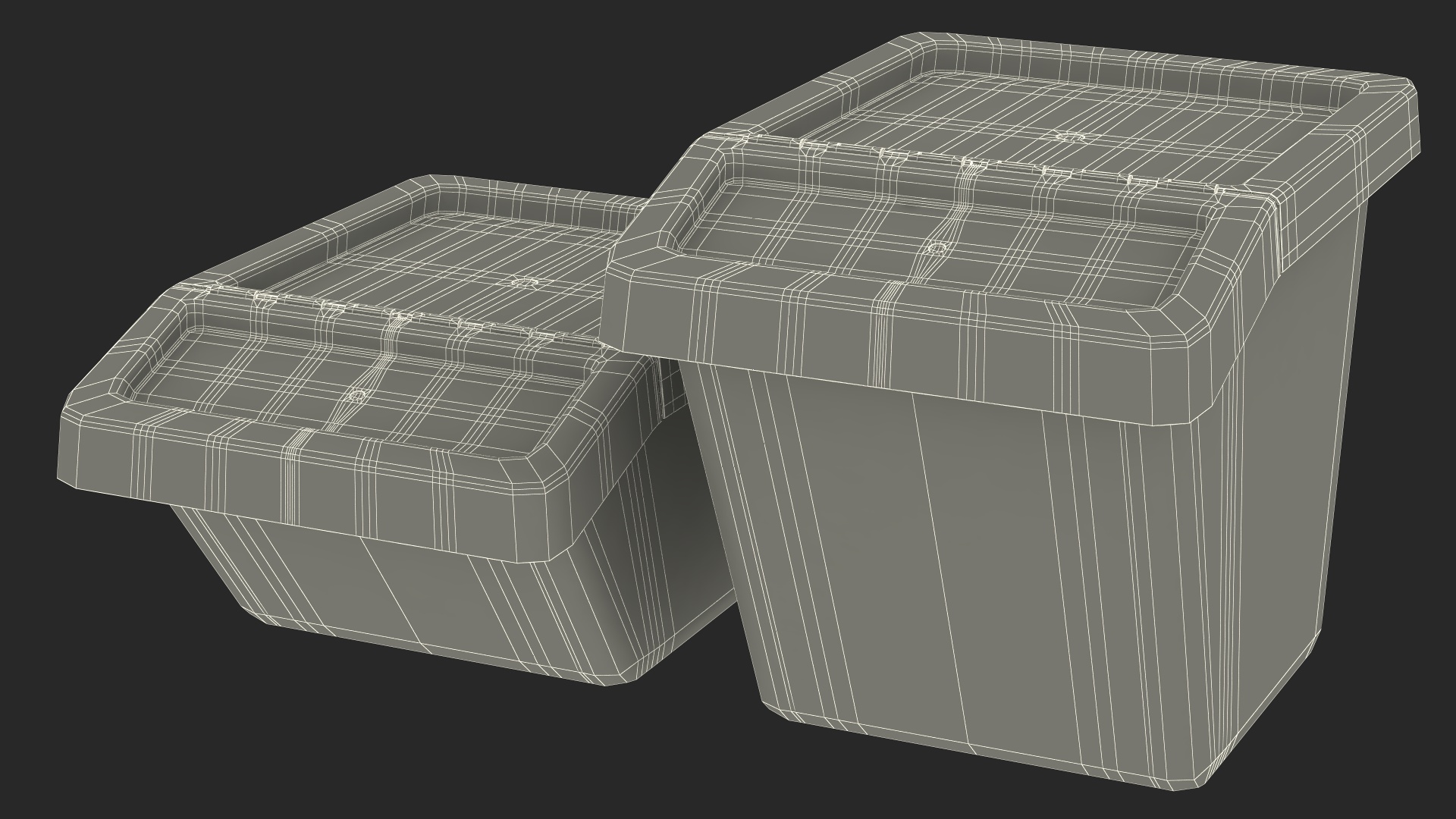 3D Storage Containers with Lid Set