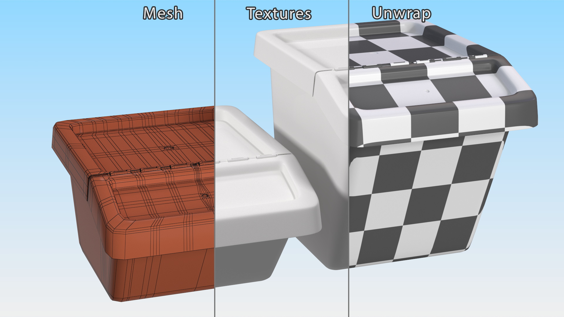3D Storage Containers with Lid Set