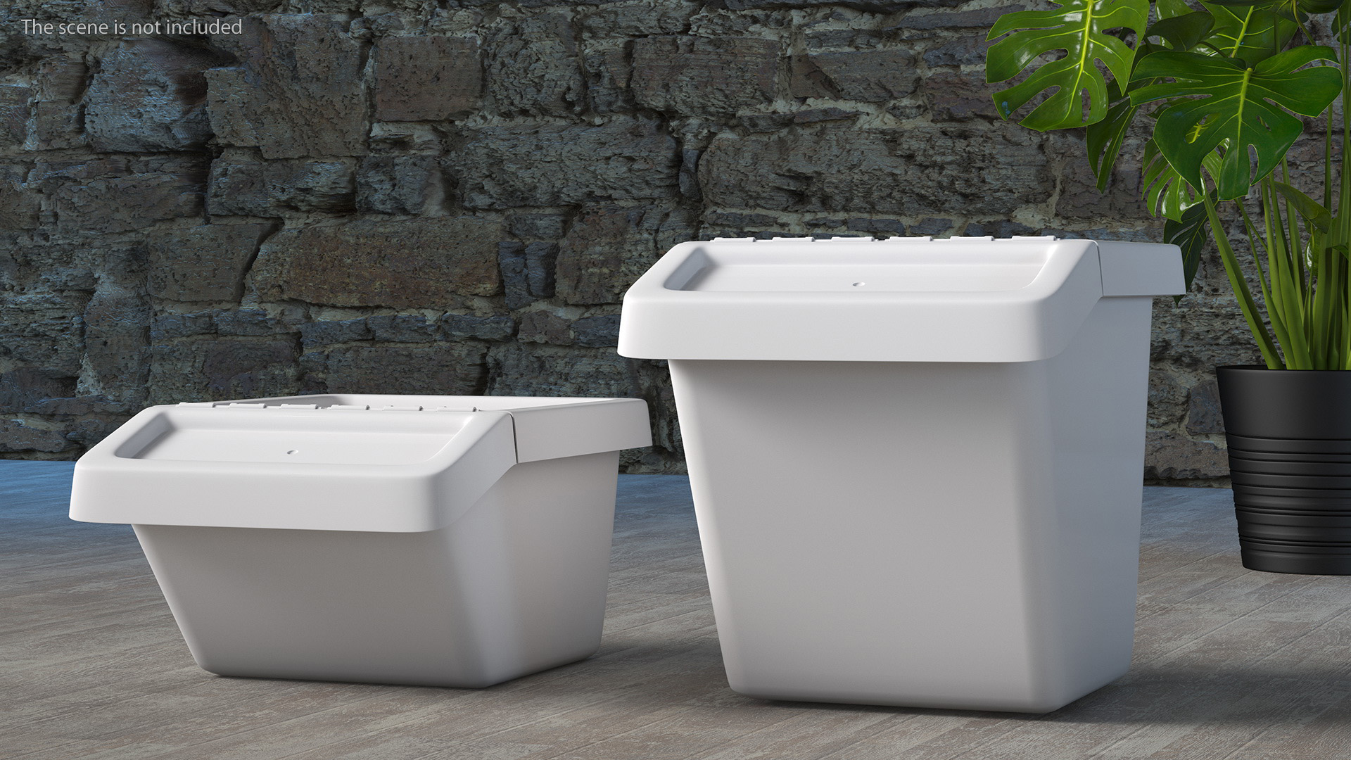 3D Storage Containers with Lid Set