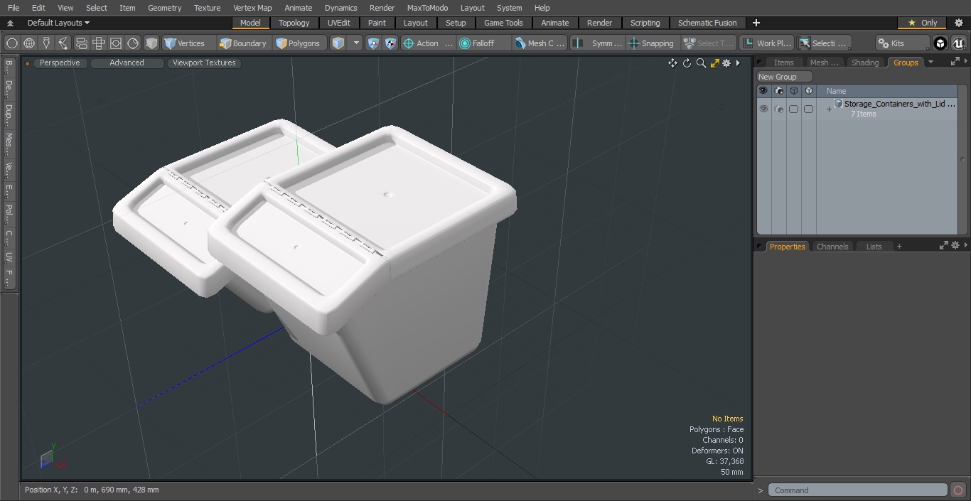 3D Storage Containers with Lid Set