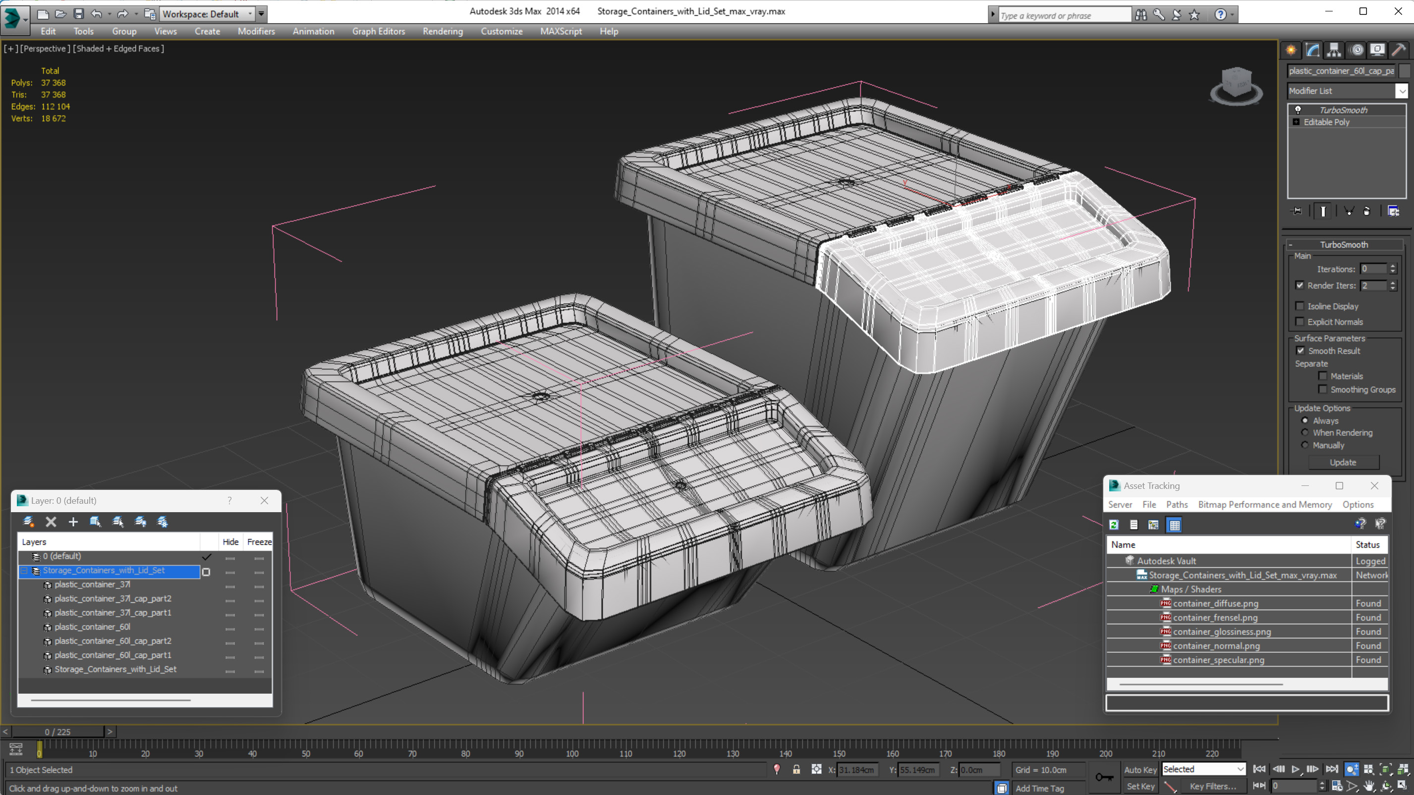 3D Storage Containers with Lid Set