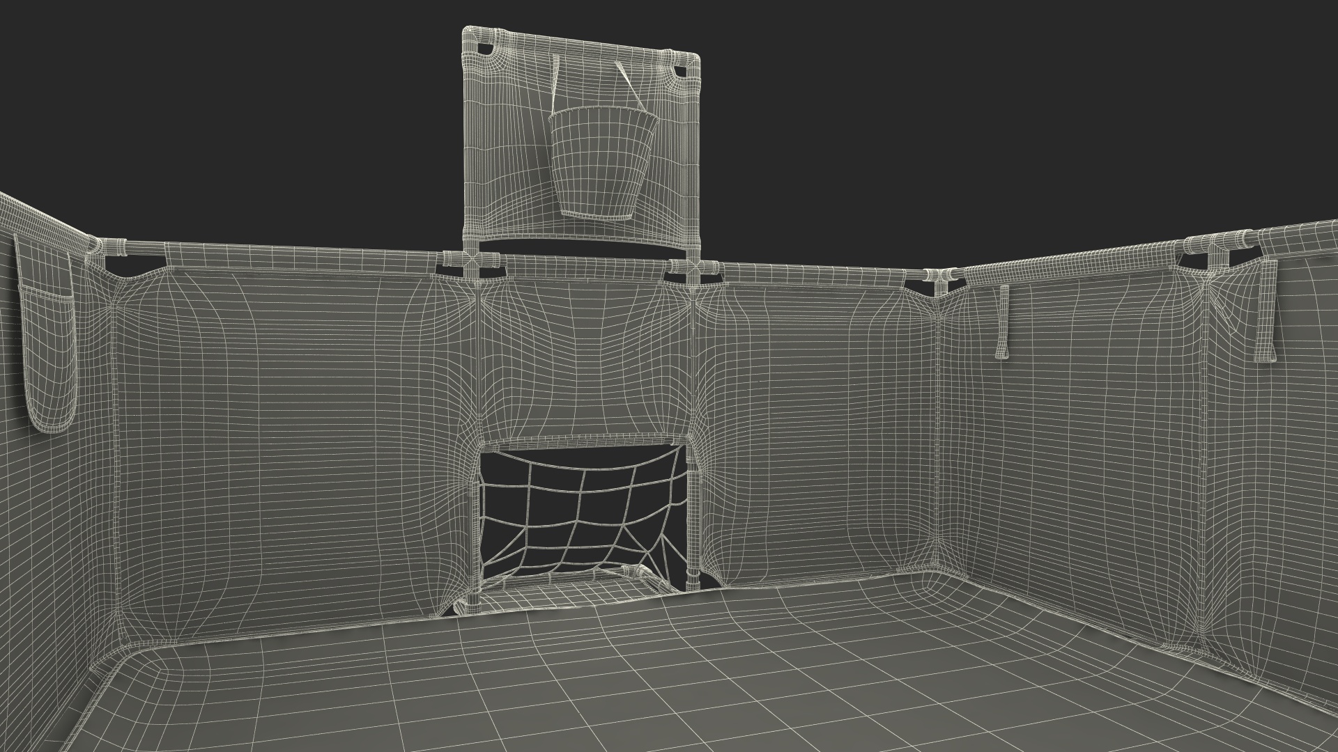Blue Baby Playpen 3D