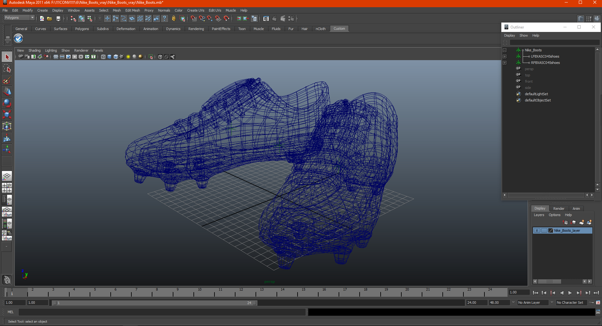 3D model Nike Boots