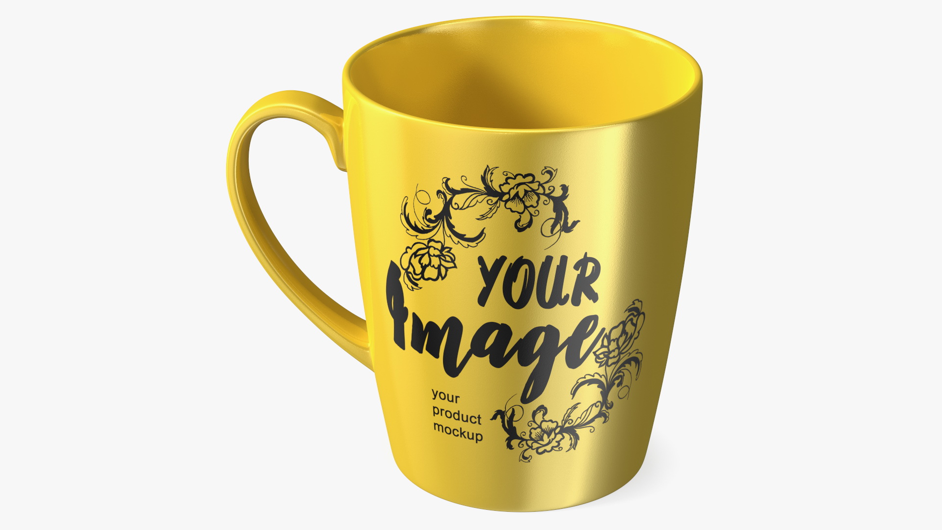 3D Mockup Ceramic Mug Gold model