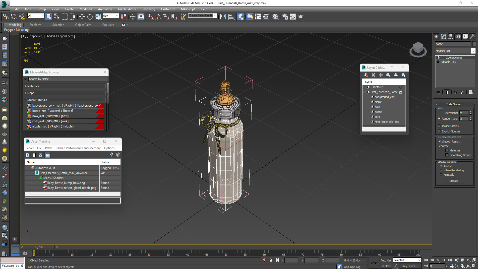 3D First Essentials Bottle model