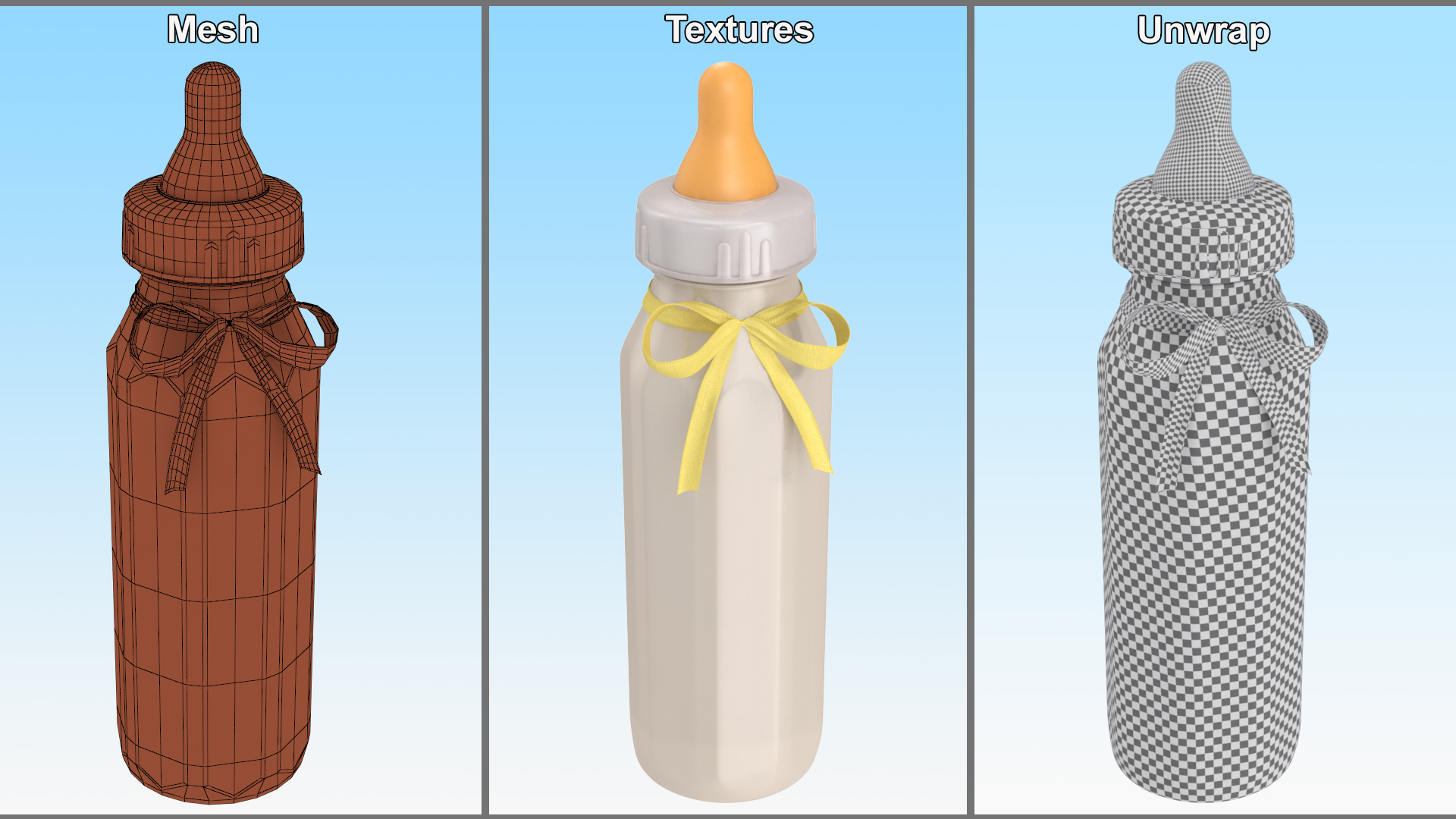 3D First Essentials Bottle model