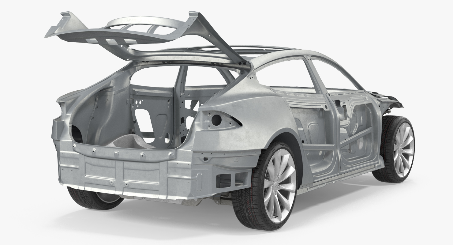 3D Tesla Model S Frame and Chassis