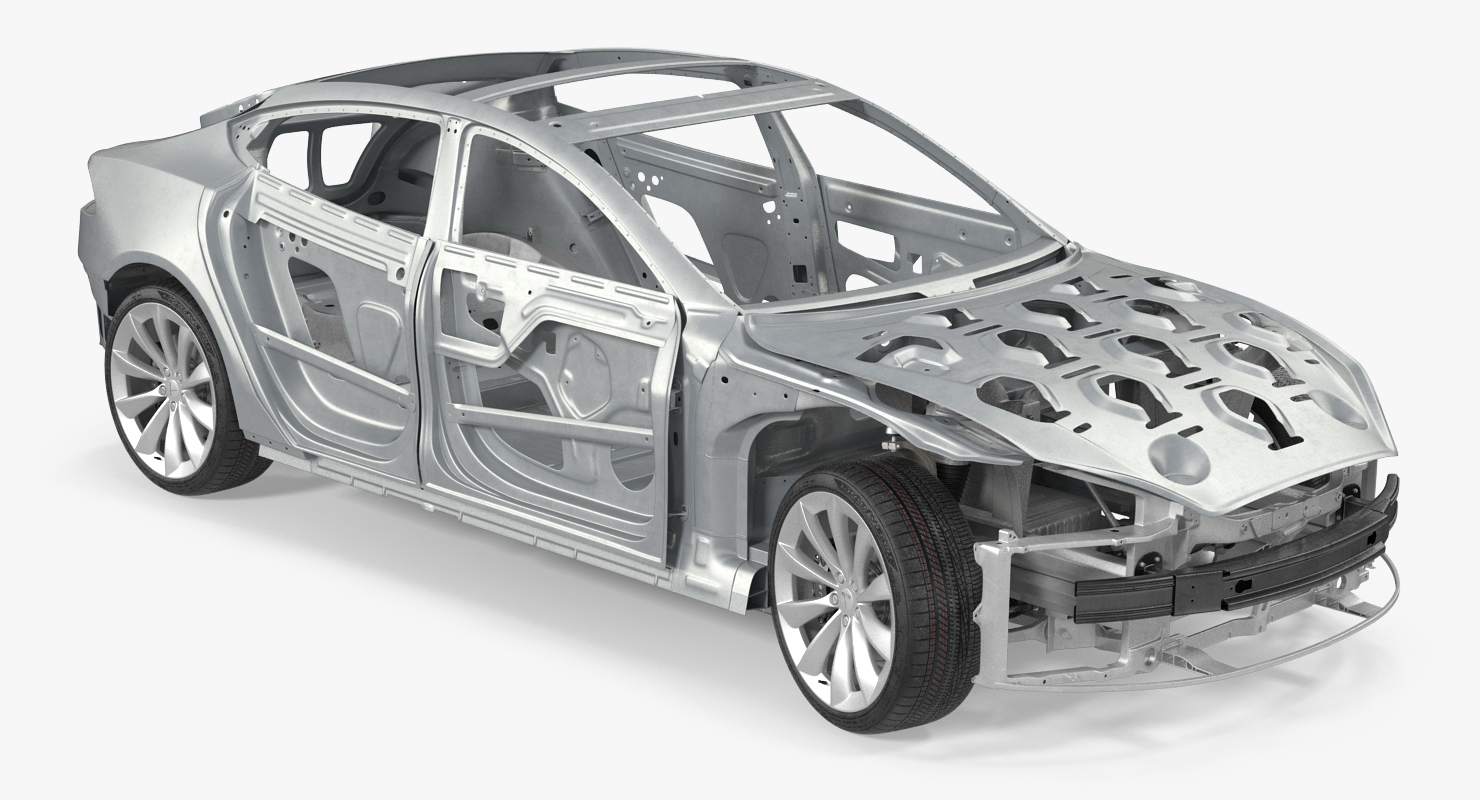 3D Tesla Model S Frame and Chassis