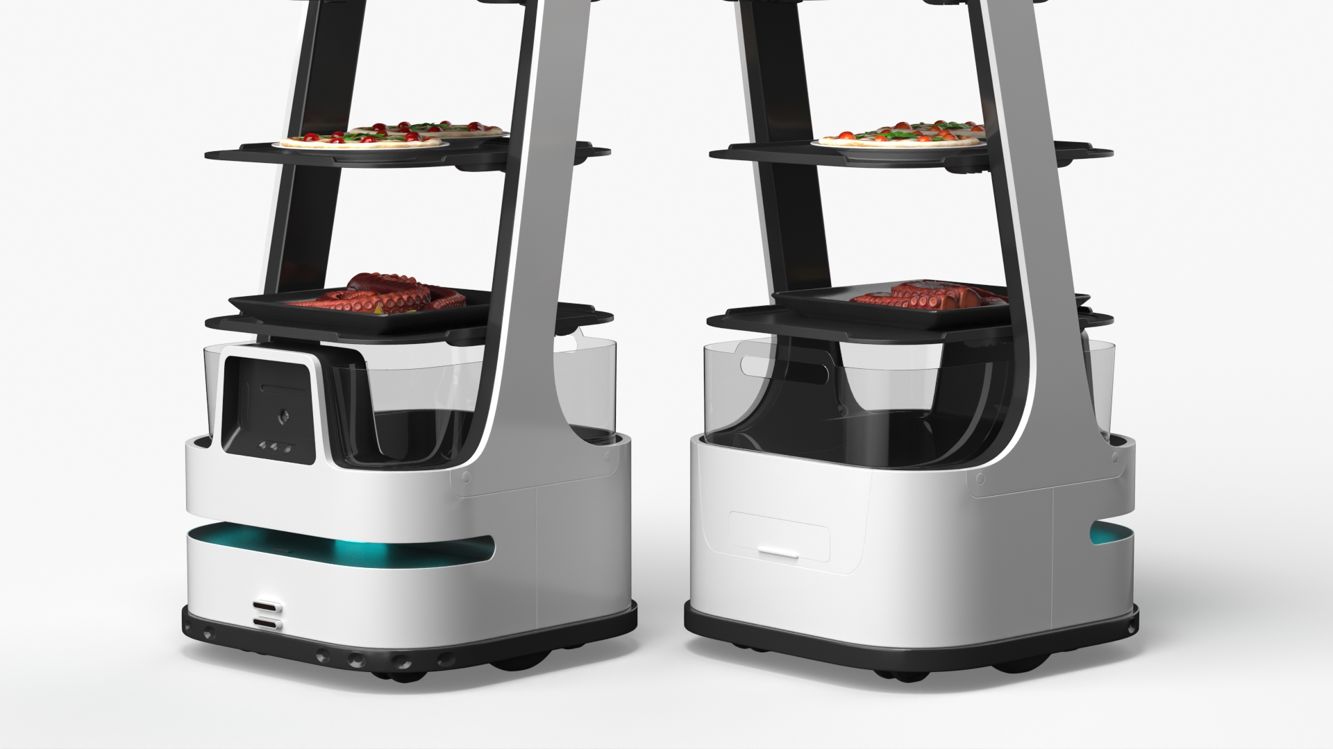 Automated Waiter Robot With Meals and Beverages, view 4