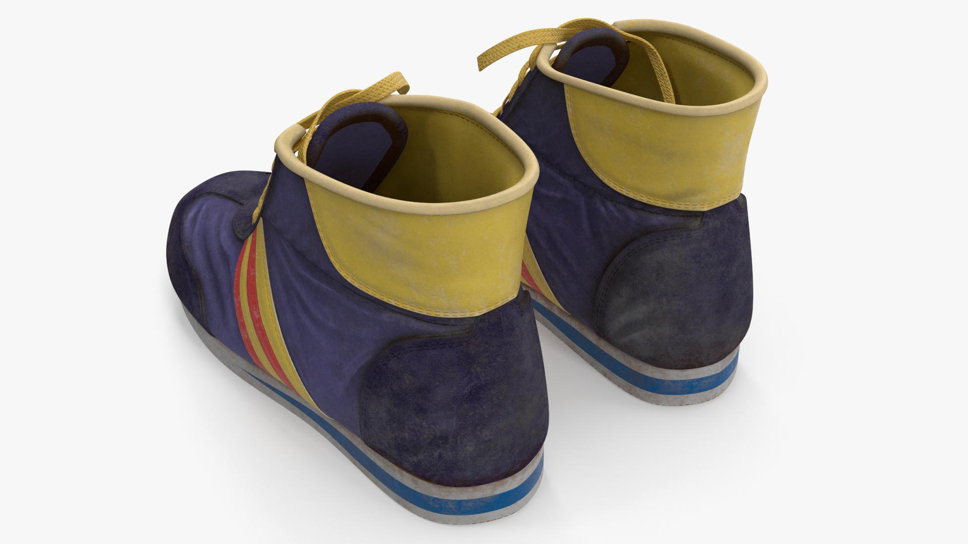 3D Vintage Old Sport Shoes model