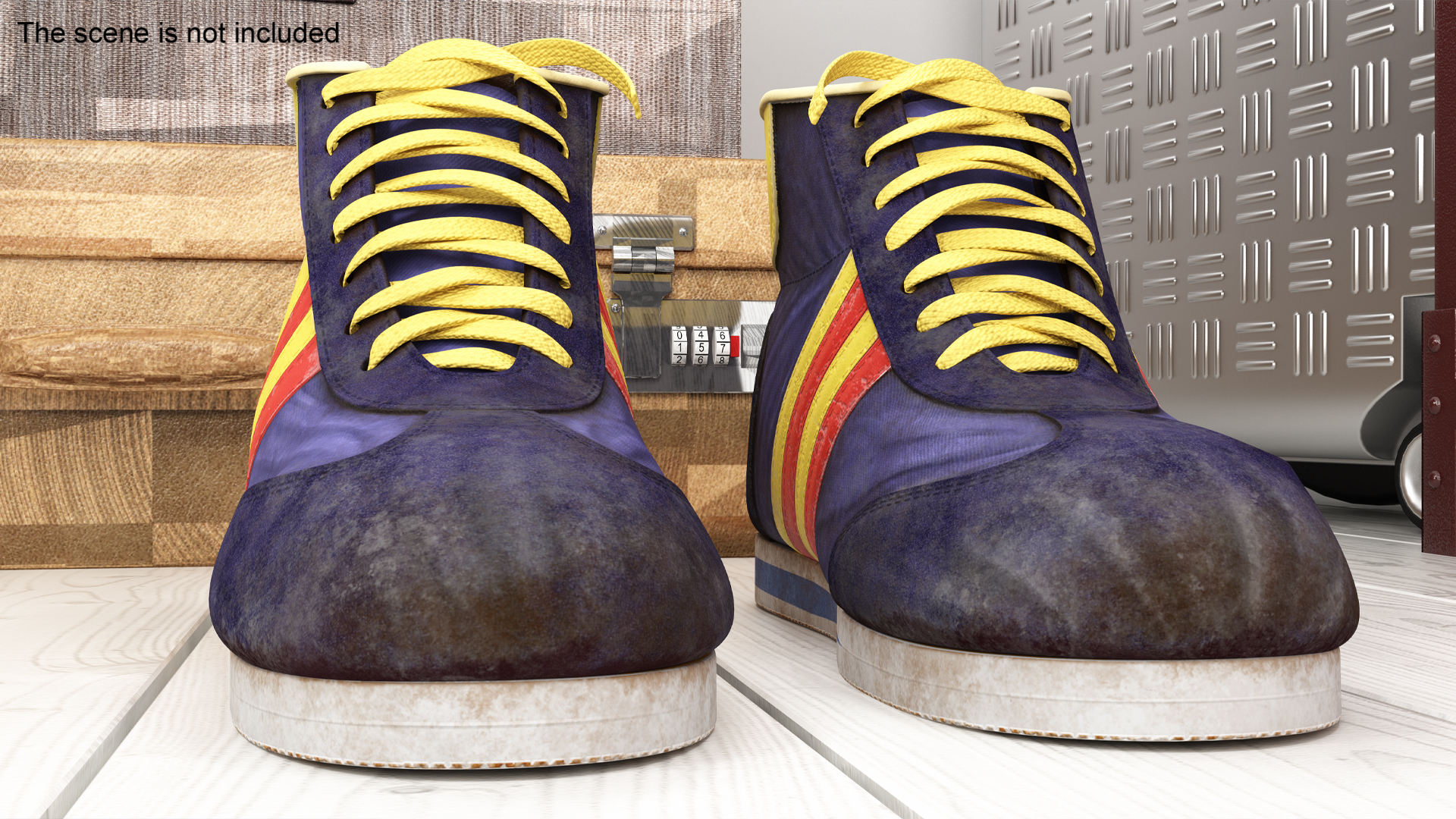 3D Vintage Old Sport Shoes model