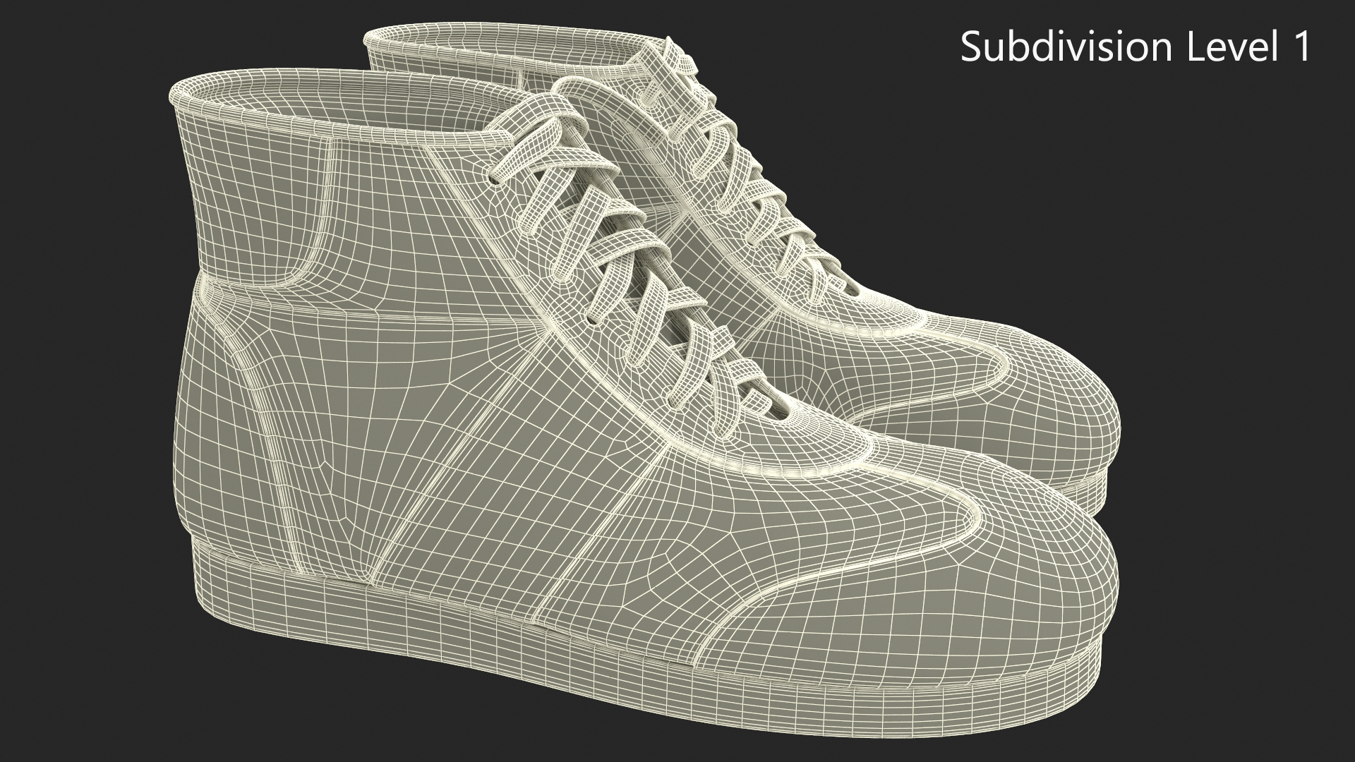 3D Vintage Old Sport Shoes model