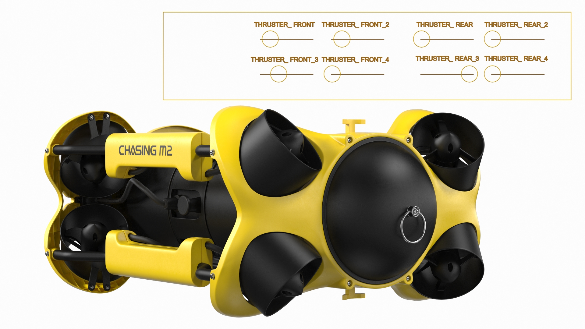 Chasing M2 Underwater Drone Rigged 3D model