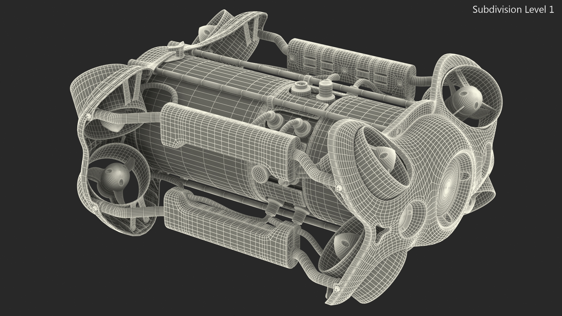 Chasing M2 Underwater Drone Rigged 3D model