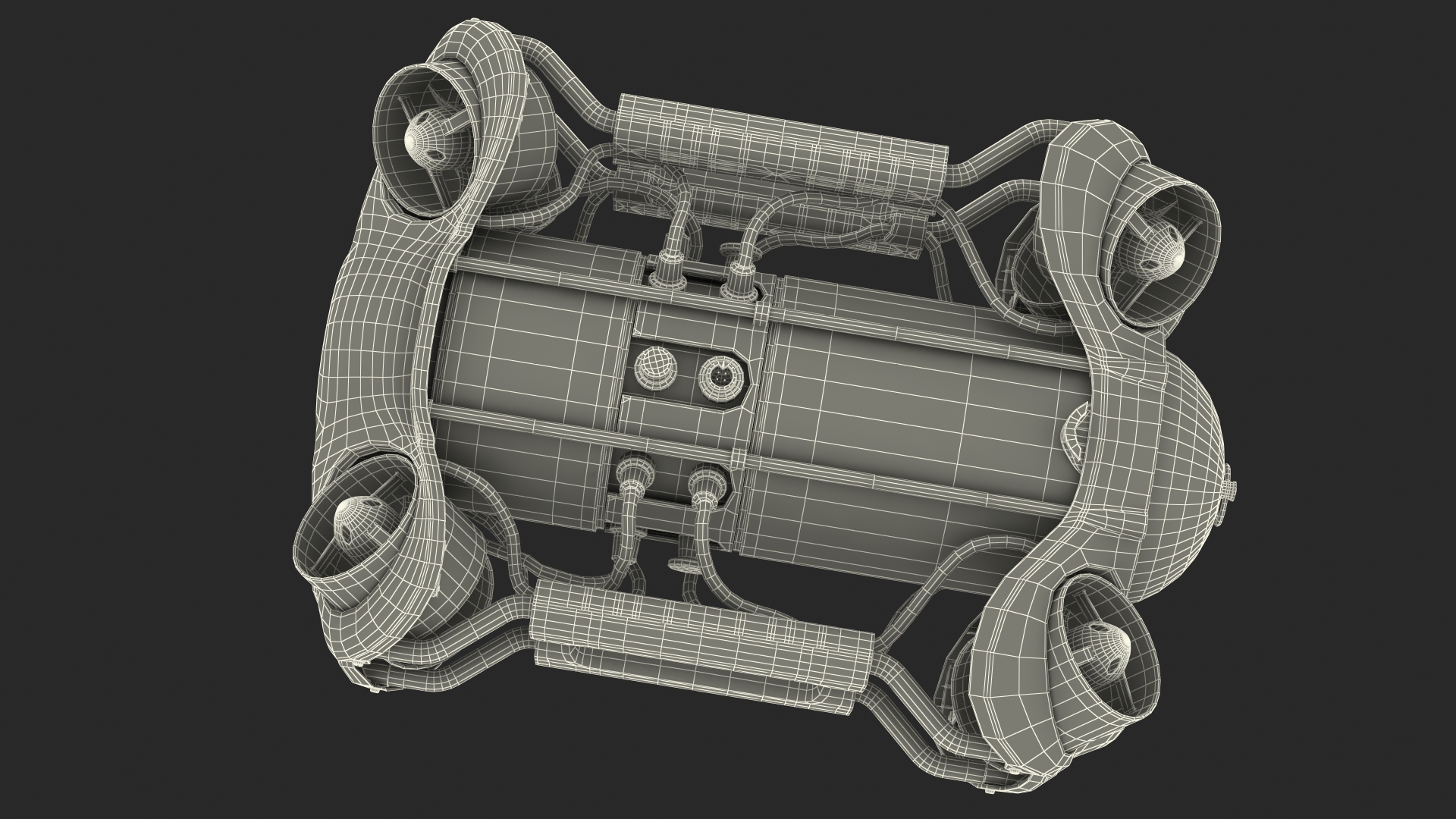Chasing M2 Underwater Drone Rigged 3D model