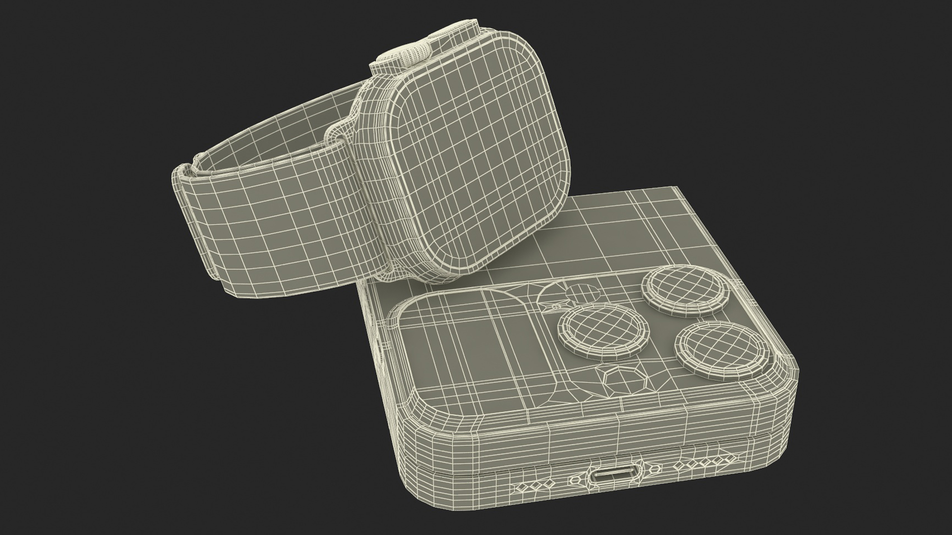 iPhone Flip with Apple Watch Ultra 3D model