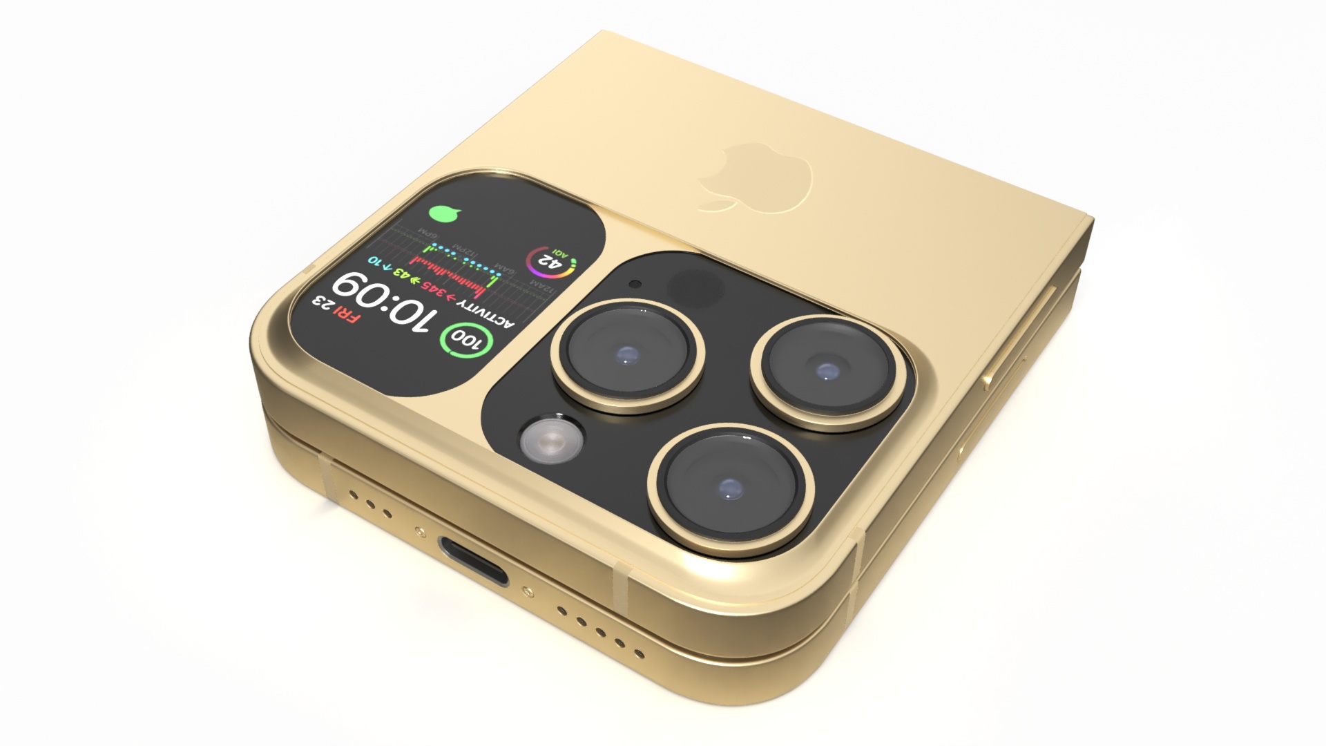 iPhone Flip with Apple Watch Ultra 3D model