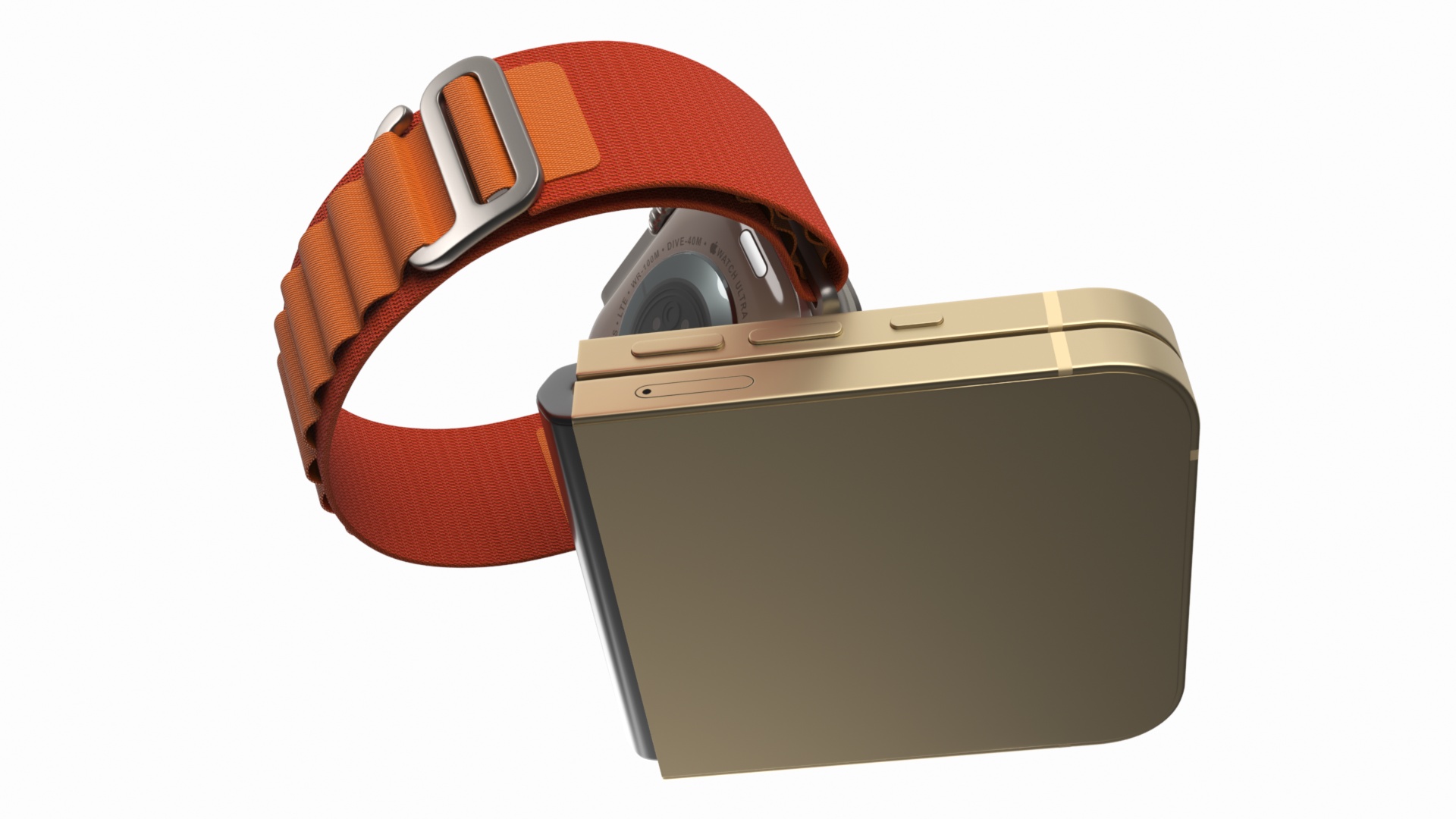 iPhone Flip with Apple Watch Ultra 3D model